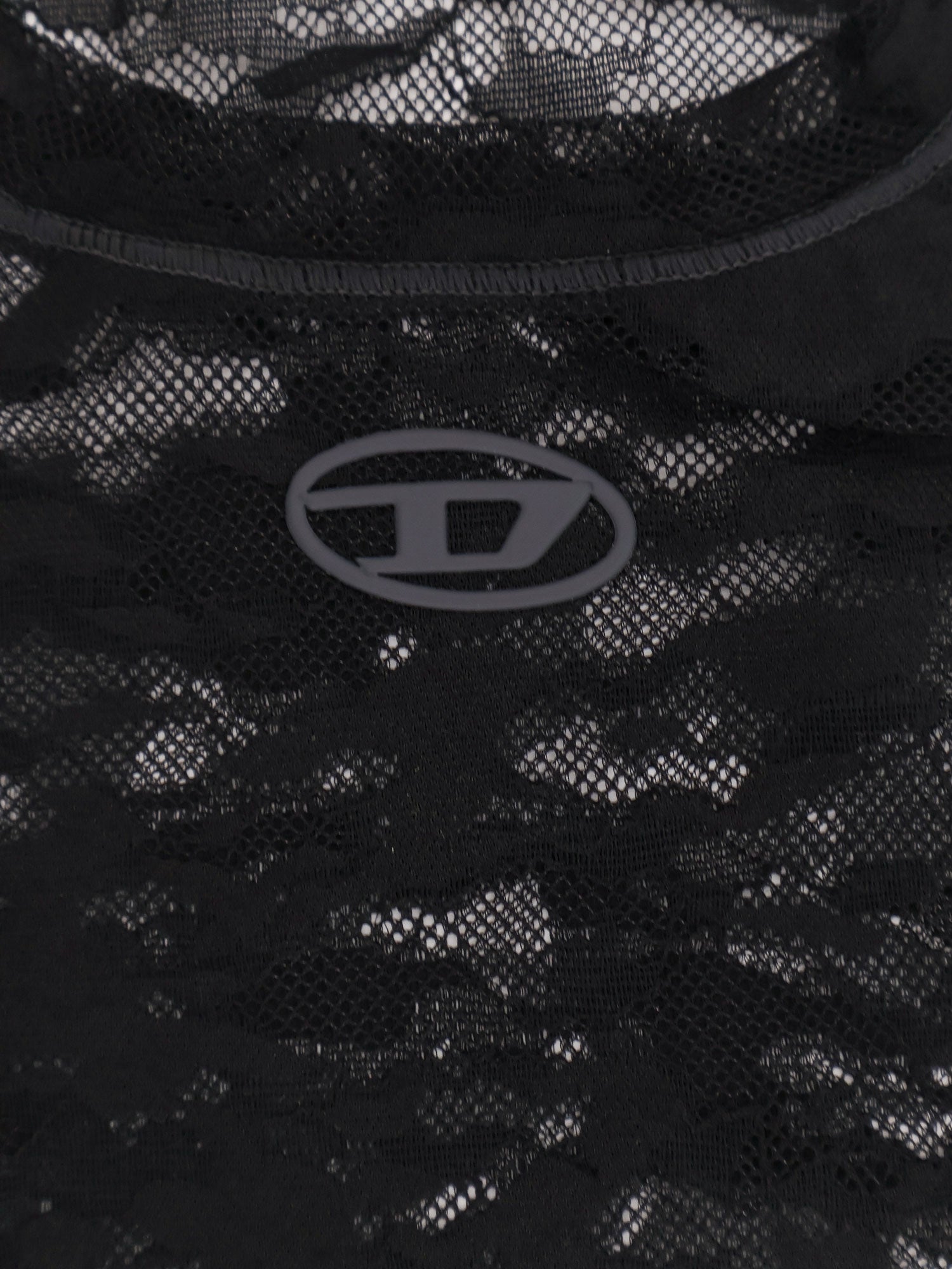 Diesel T-shirts and Polos Black Nylon Elastan