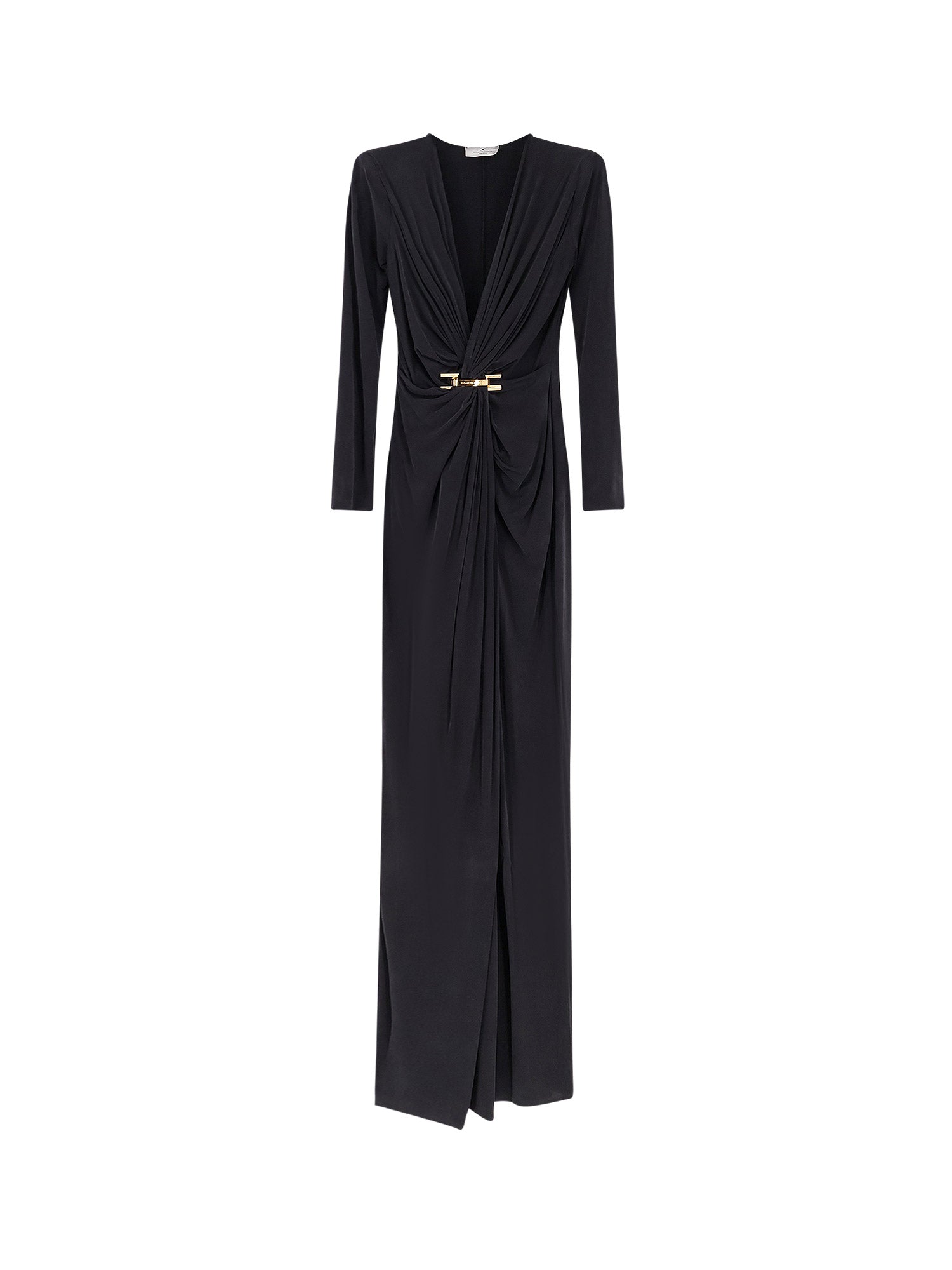 Elisabetta Franchi Dresses Black Cupro Elastan