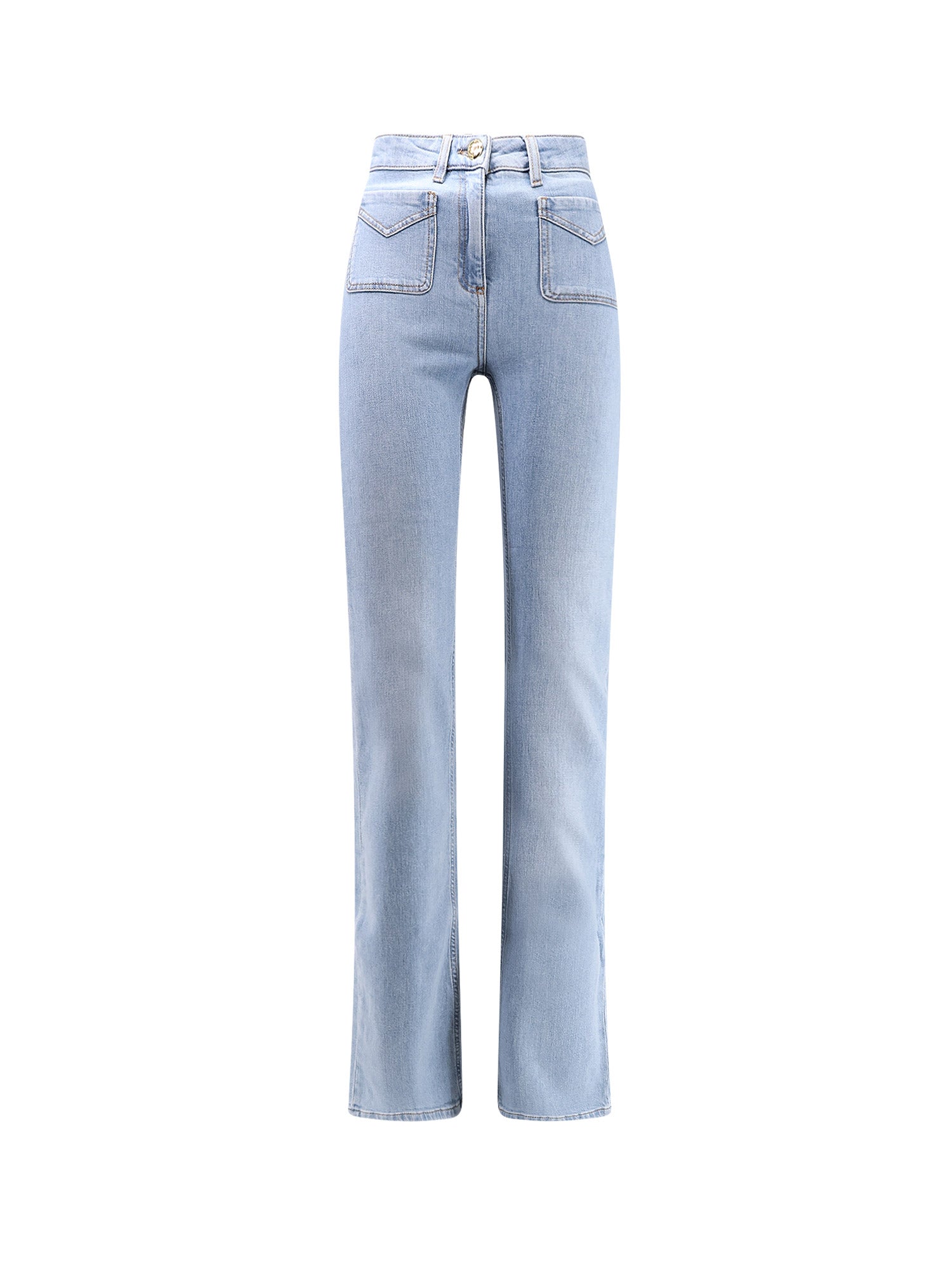 Elisabetta Franchi Jeans Clear Blue Cotone Elastan