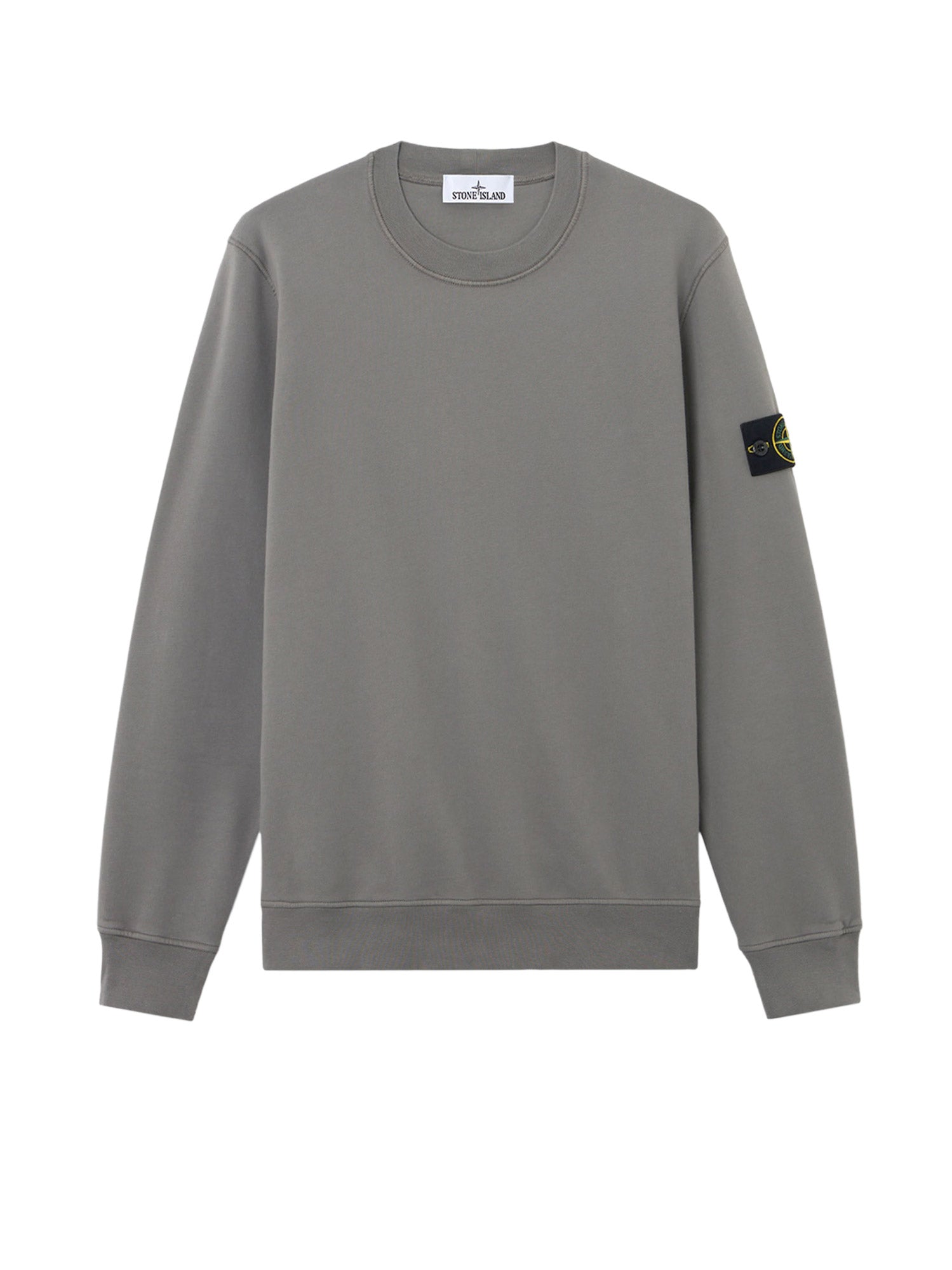 Stone Island Sweaters Charcoal Cotone Organico