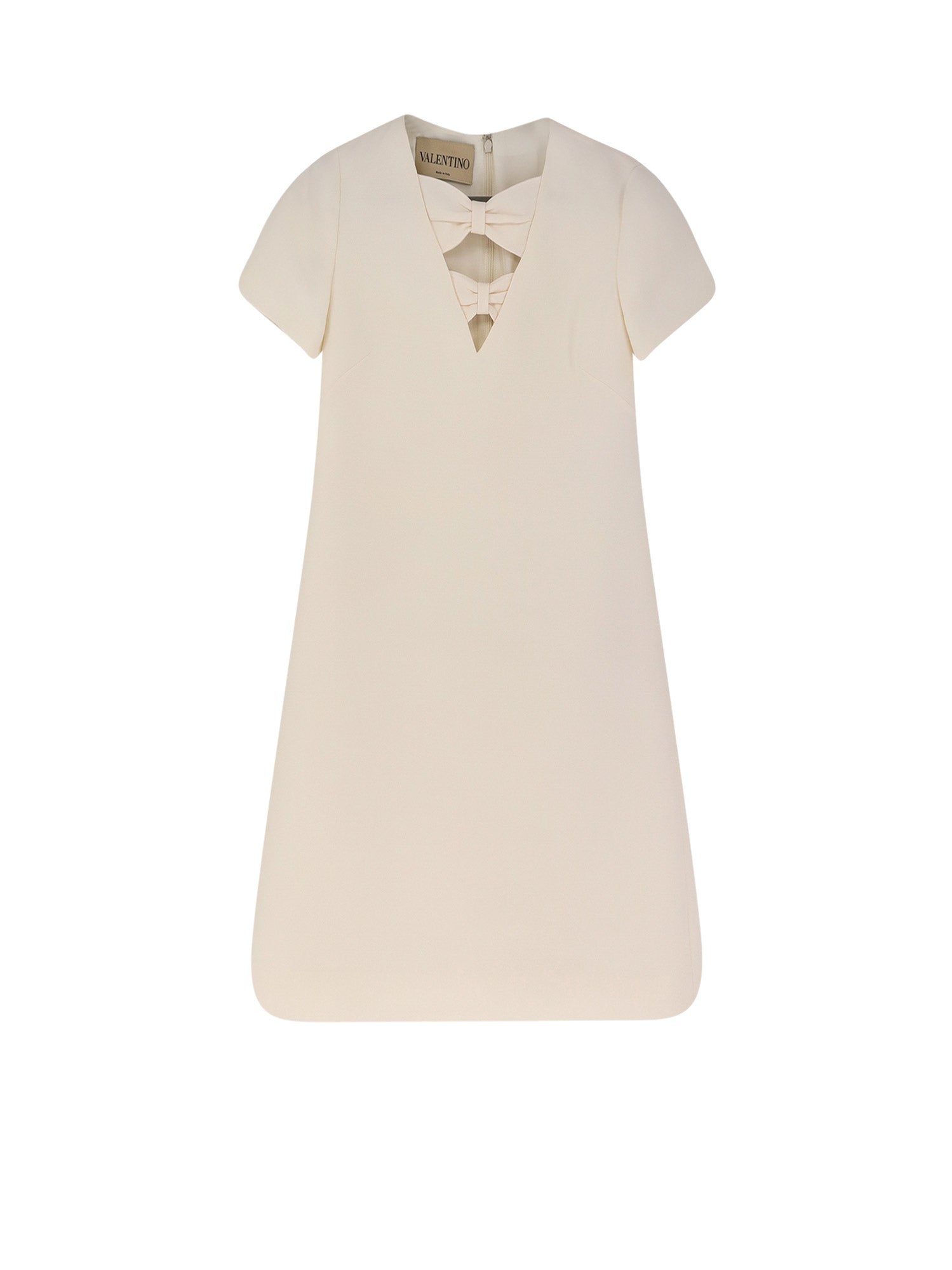 Valentino Dresses Ivory Virgin Wool Silk