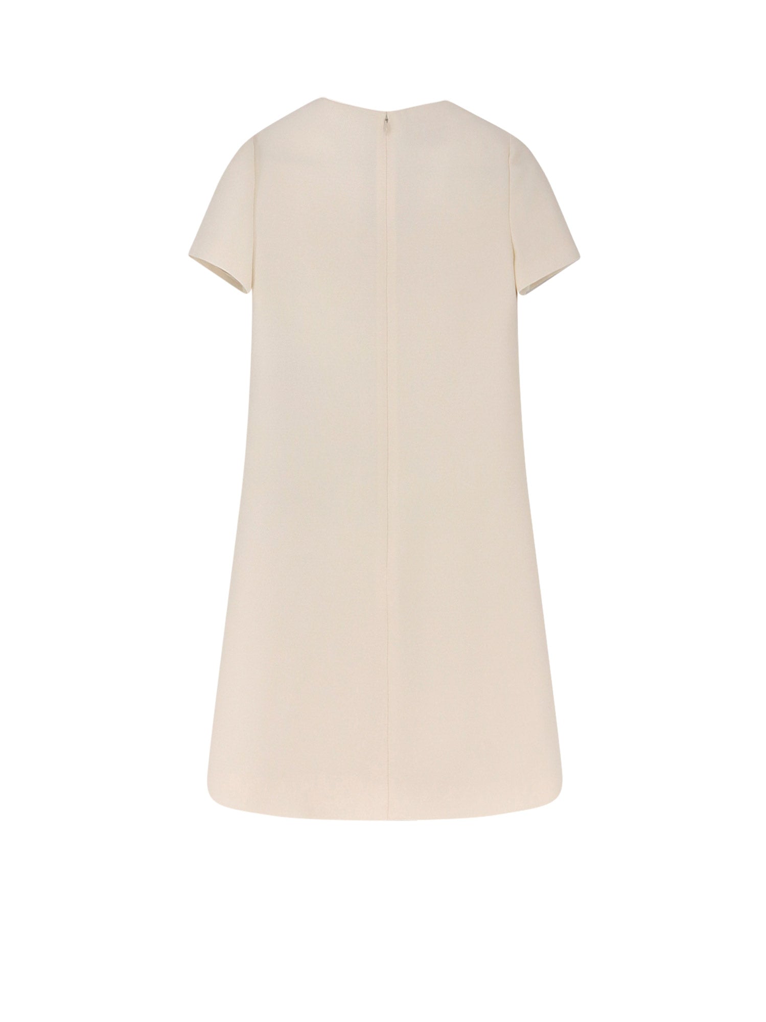 Valentino Dresses Ivory Virgin Wool Silk