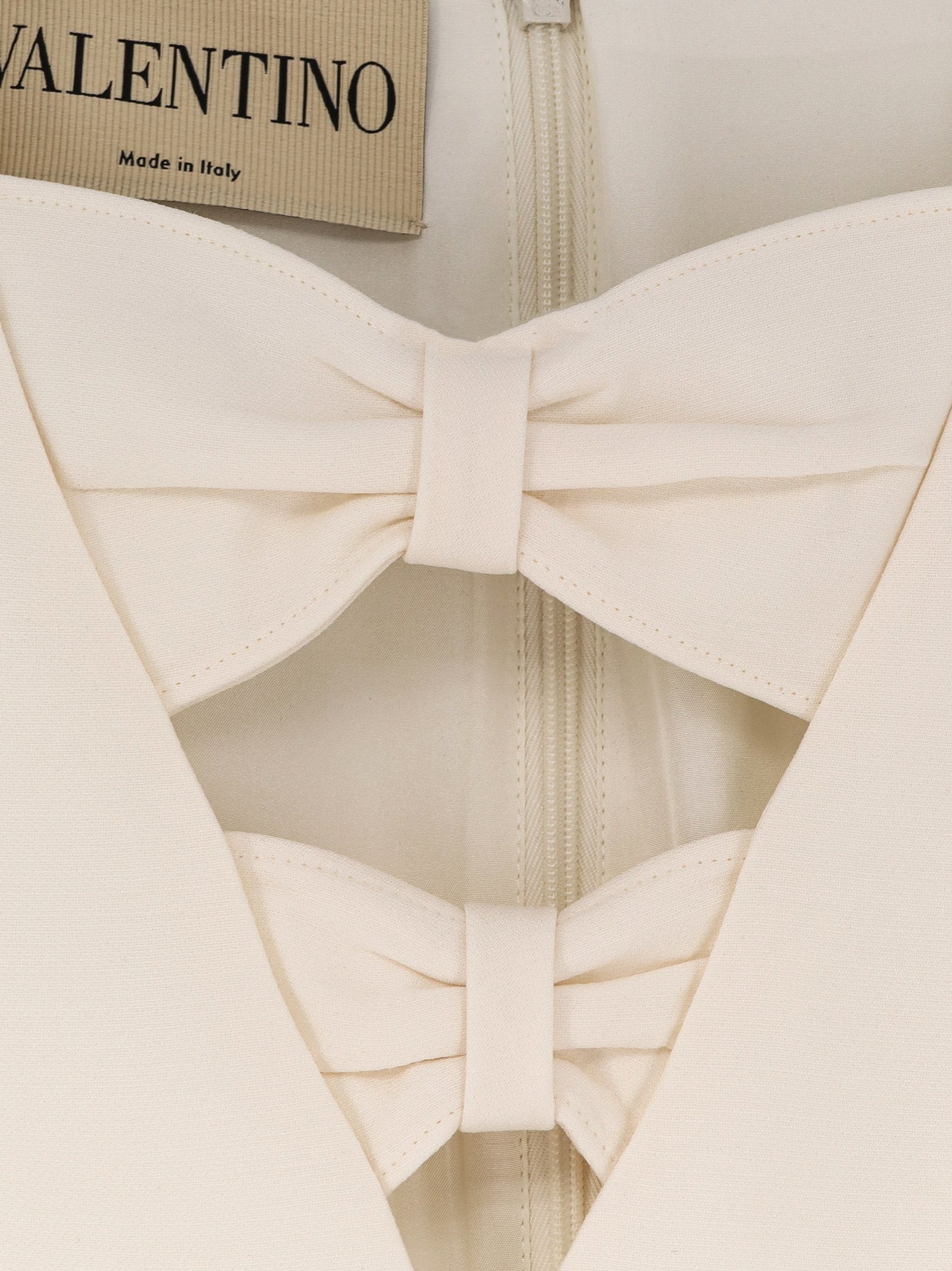 Valentino Dresses Ivory Virgin Wool Silk