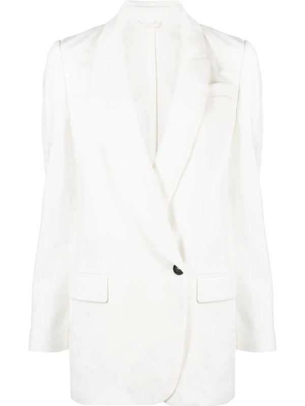 Brunello Cucinelli Outer: Cotton 78% blazer in white