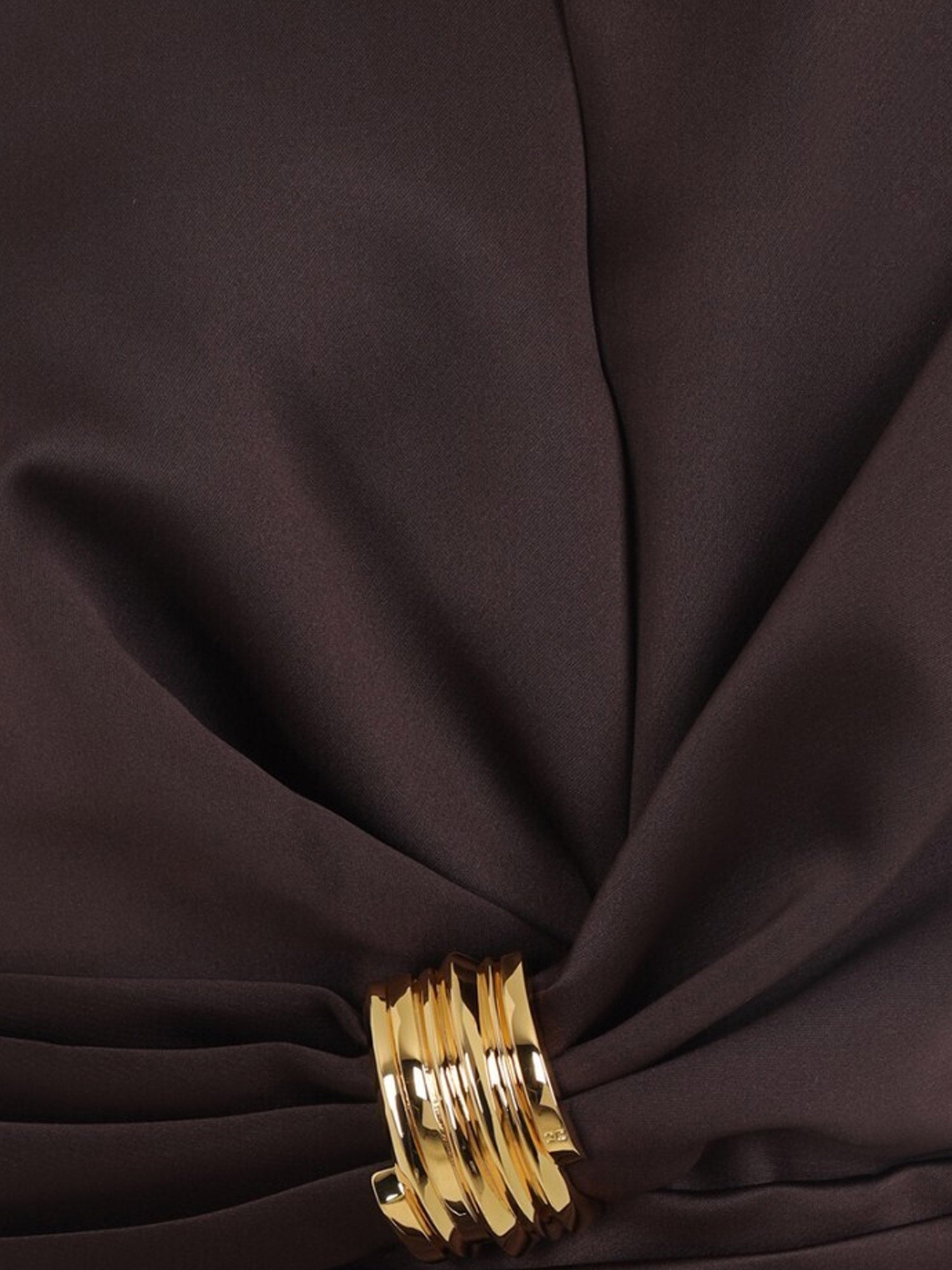 Elisabetta Franchi Dresses Brown Poliestere