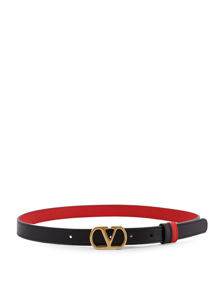 Valentino Garavani Belts Nero/rouge Pur Pelle