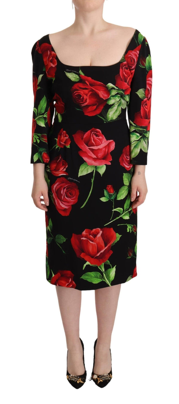 Dolce & Gabbana 92% Silk 8% Elastane; Lining: 94% Silk 6% Elastane dress in black