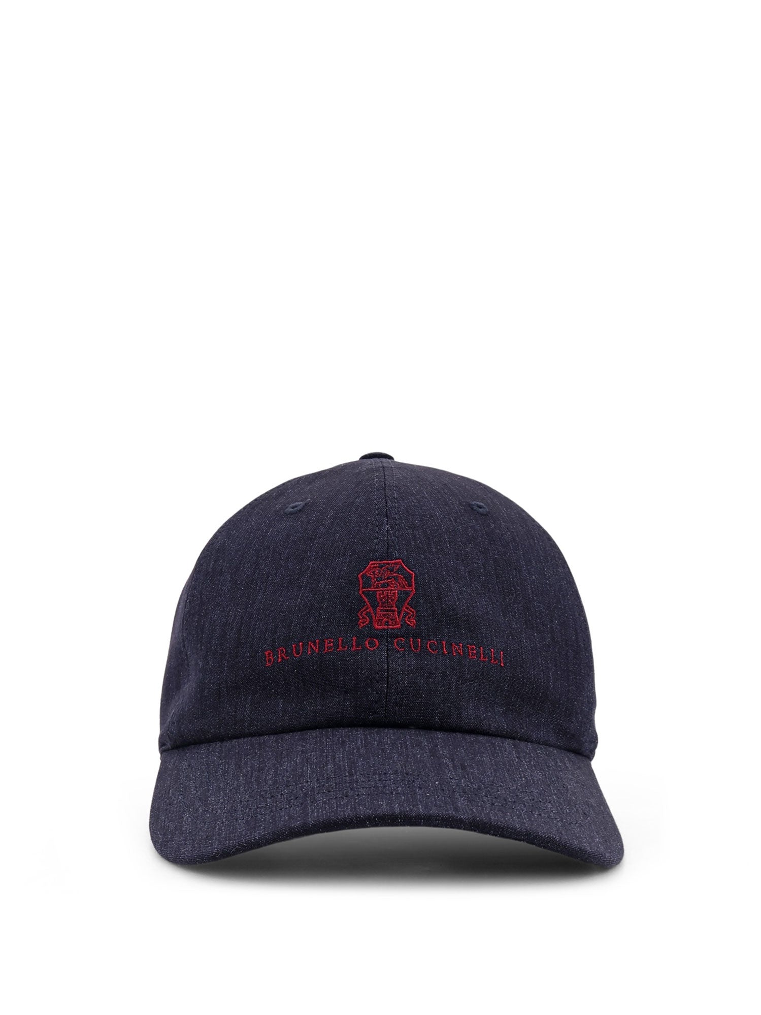 Brunello Cucinelli Hats Navy Rosso Cotone