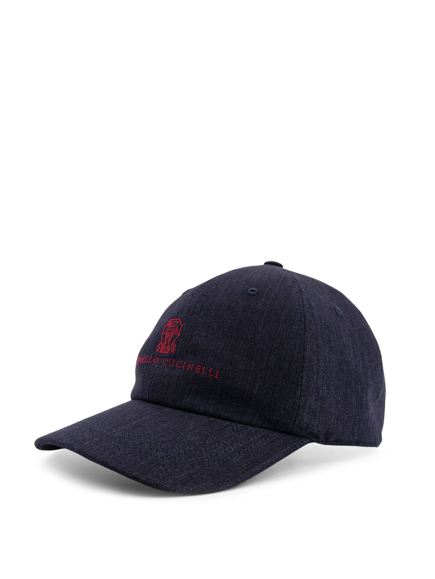 Brunello Cucinelli Hats Navy Rosso Cotone