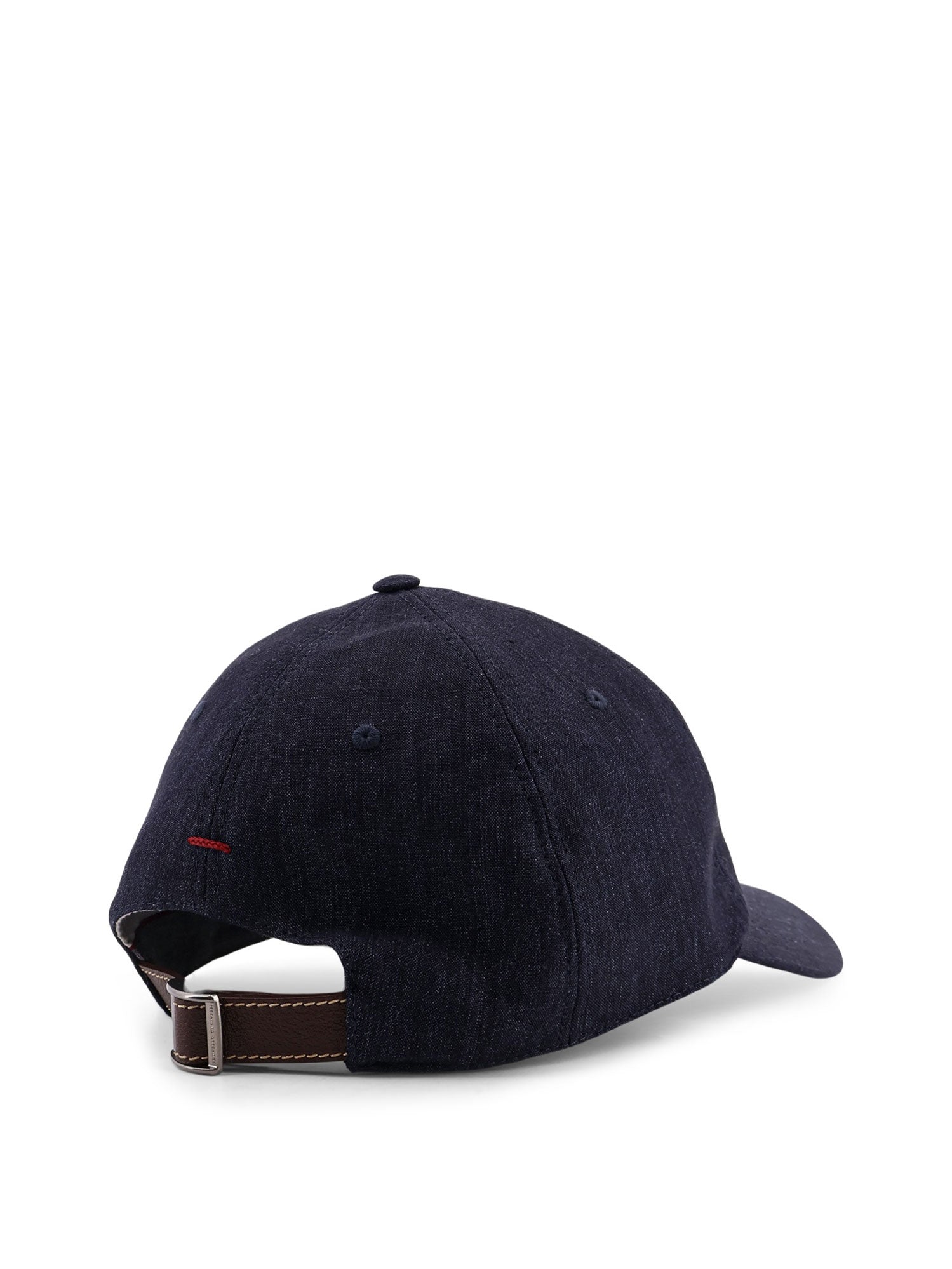 Brunello Cucinelli Hats Navy Rosso Cotone