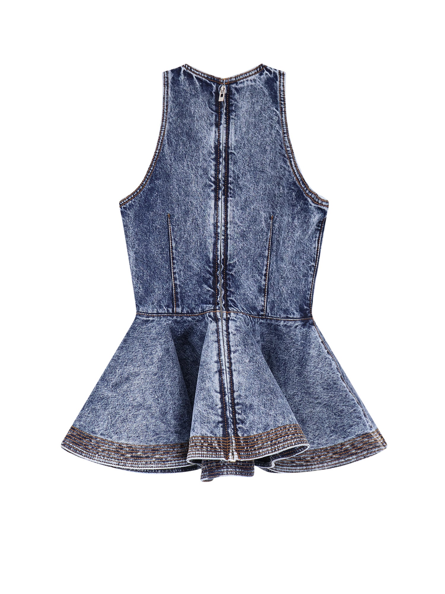 Alaia T-shirts and Polos Bleu Neige Cotone Poliuretano