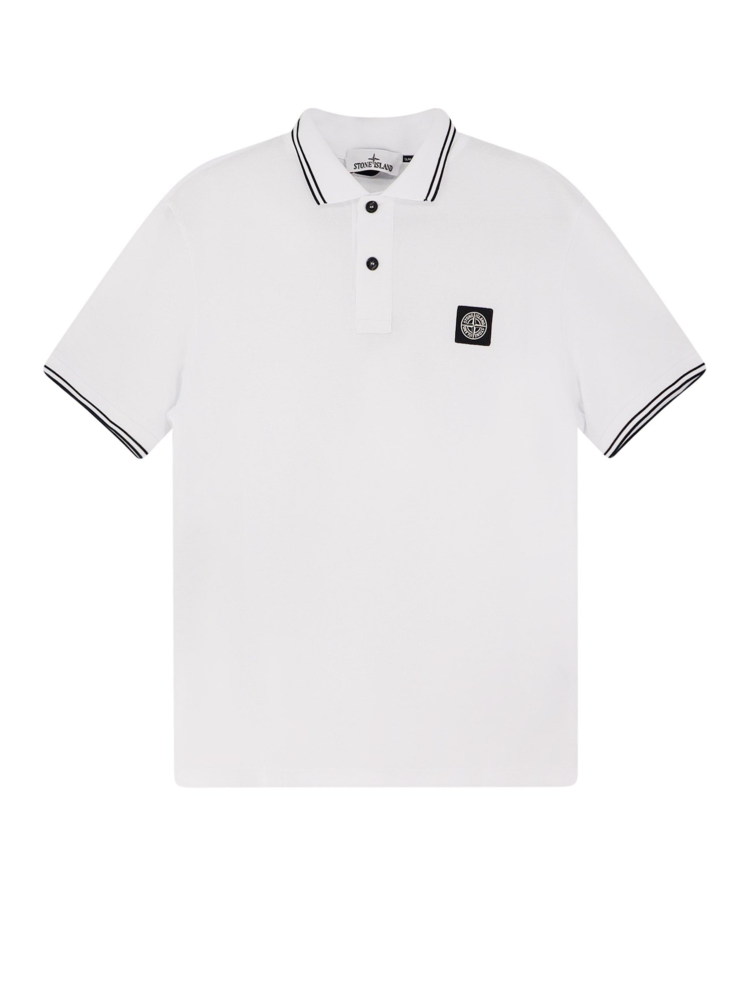 Stone Island T-shirts and Polos White Cotone Elastan