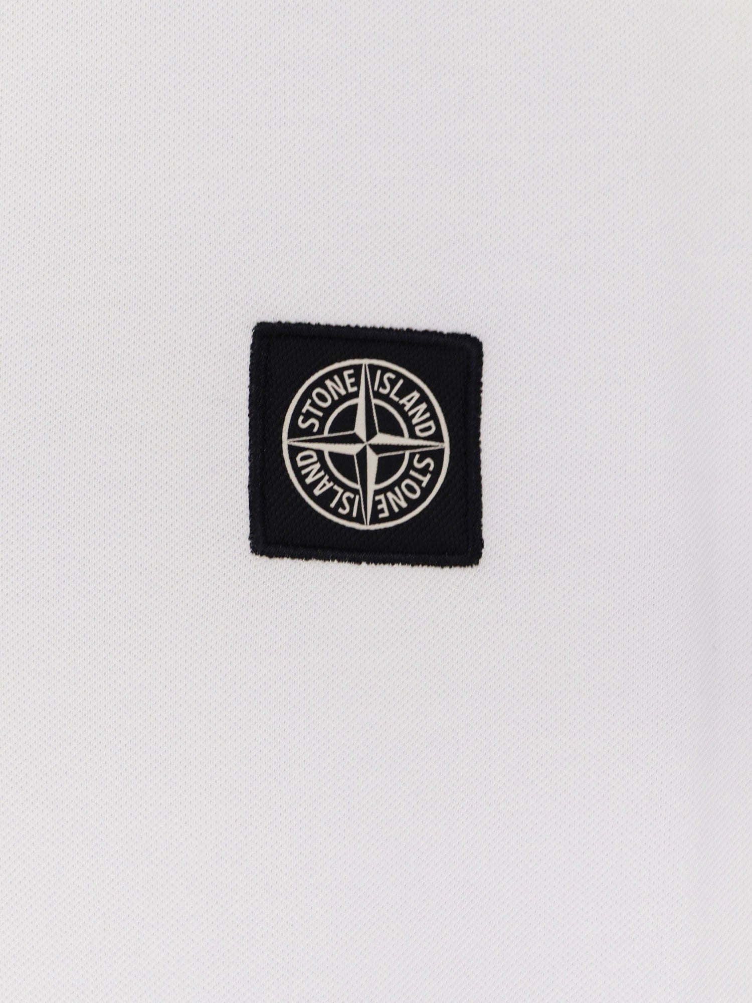 Stone Island T-shirts and Polos White Cotone Elastan