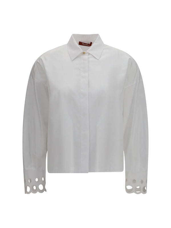Cotton Poplin Shirt Bianco Ottico
