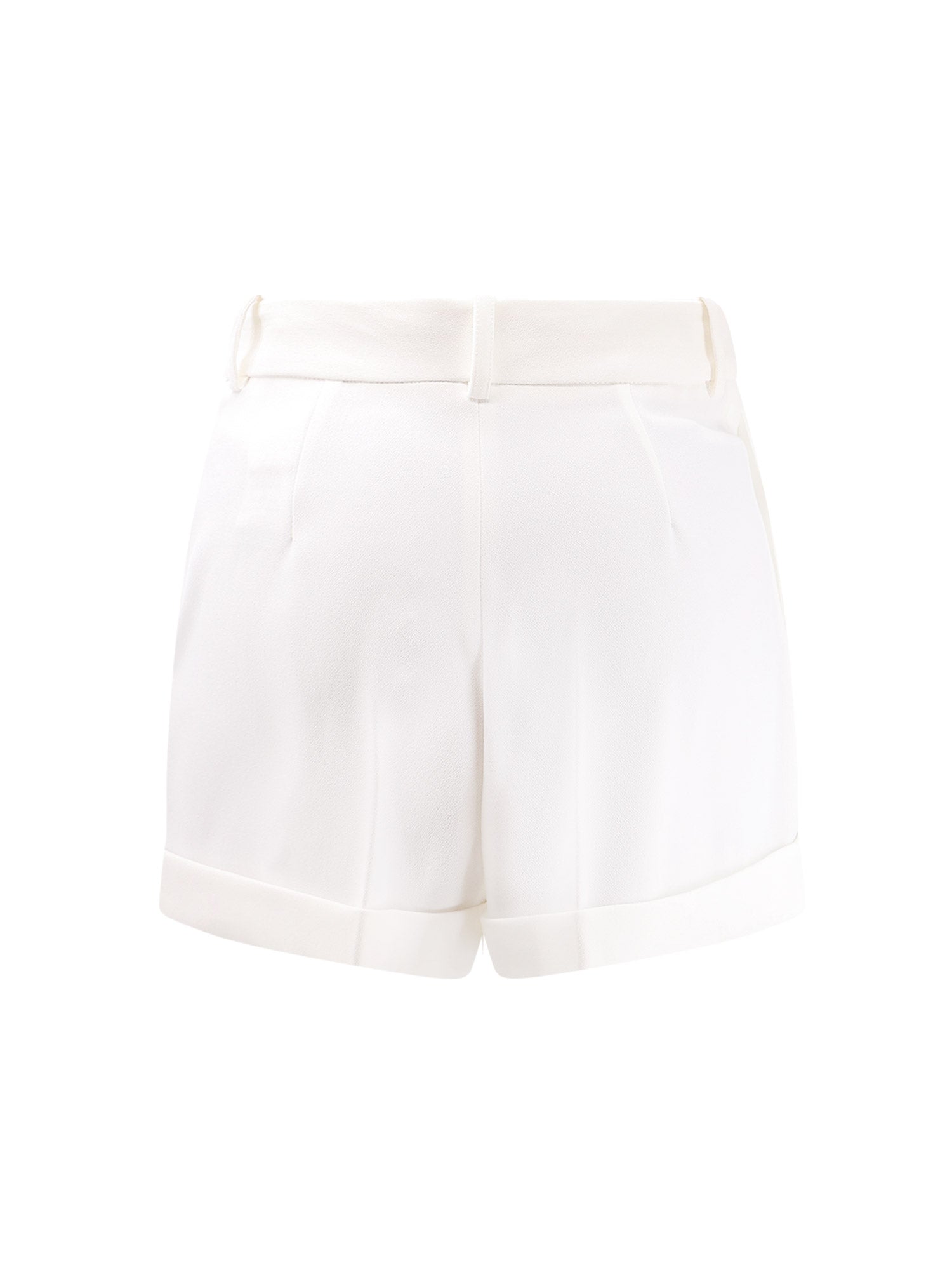 Elisabetta Franchi Shorts Ivory Poliestere Elastan