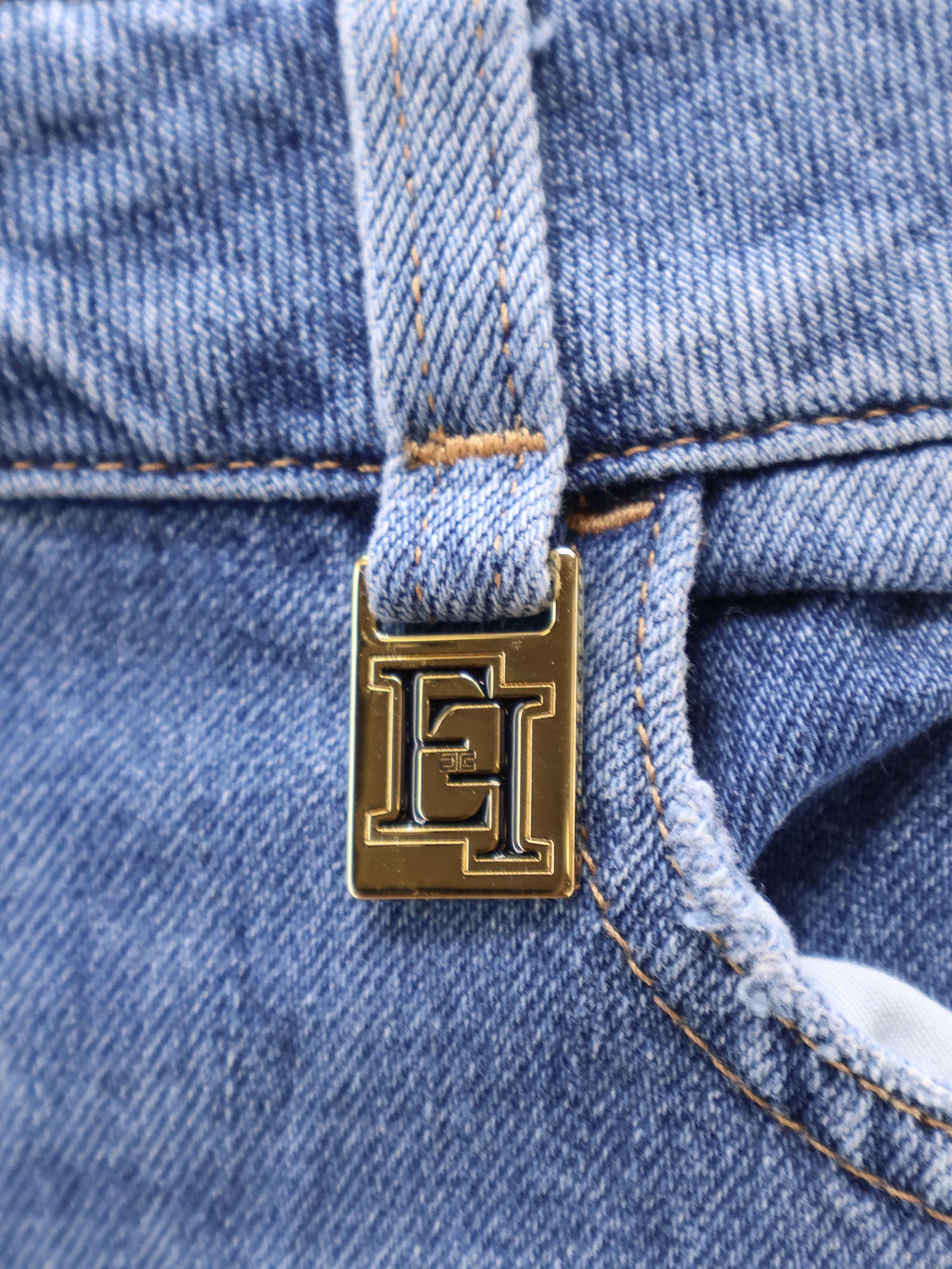 Elisabetta Franchi Jeans Clear Blue Cotone