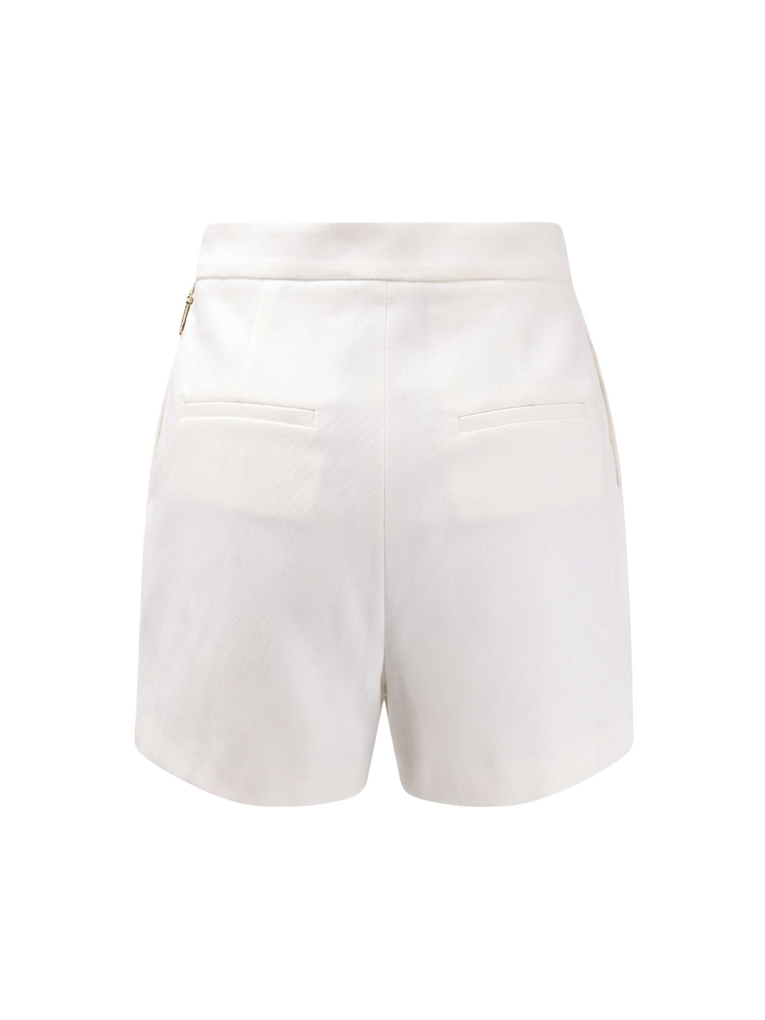 Elisabetta Franchi Shorts Ivory Viscosa Elastan