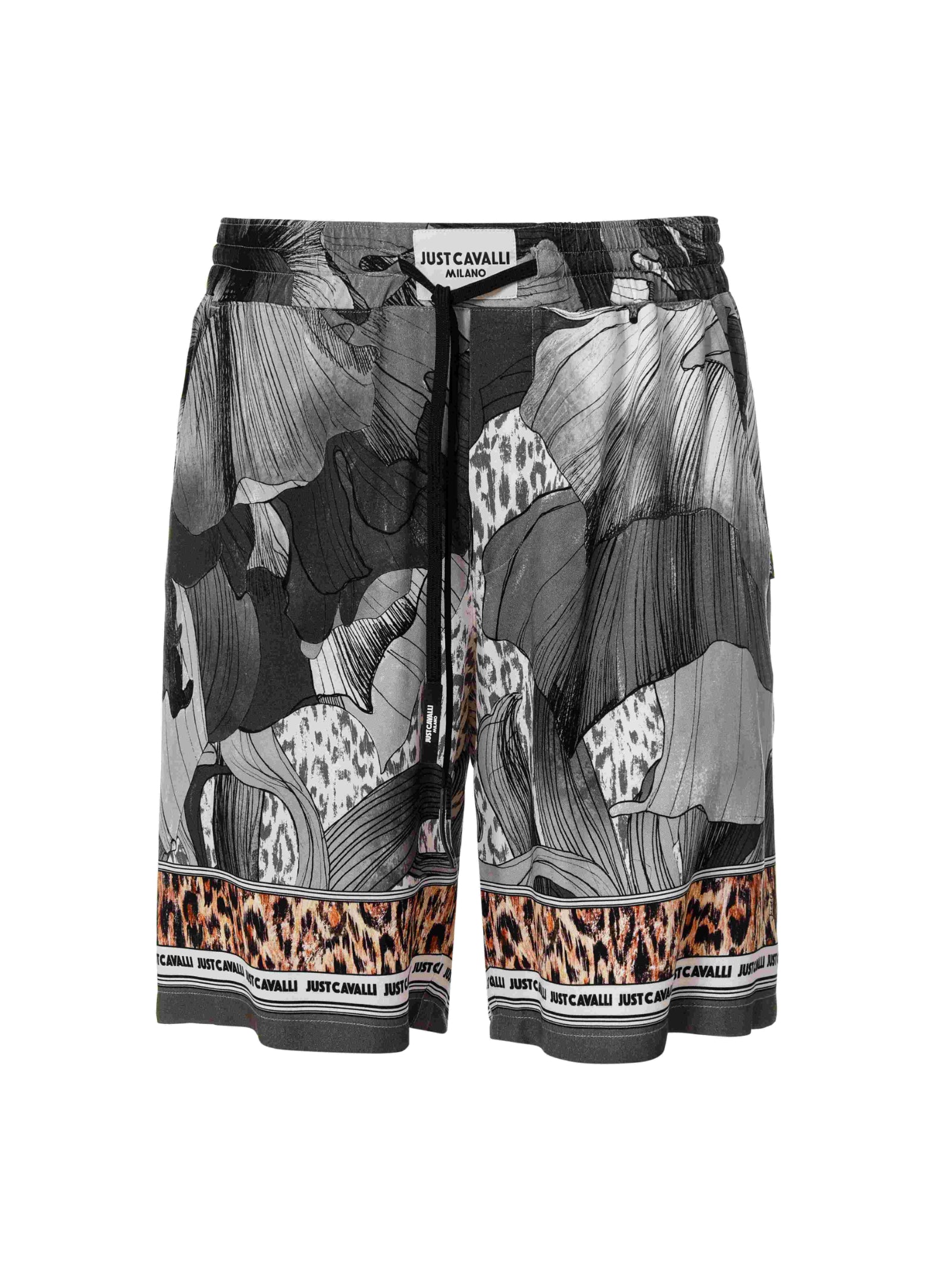 Just Cavalli Shorts Grey Viscosa