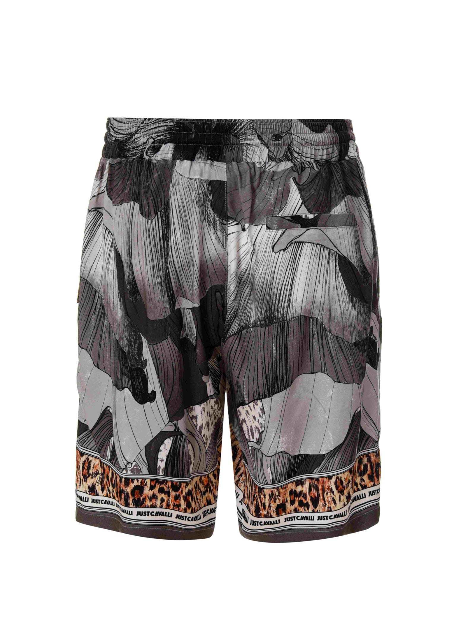 Just Cavalli Shorts Grey Viscosa
