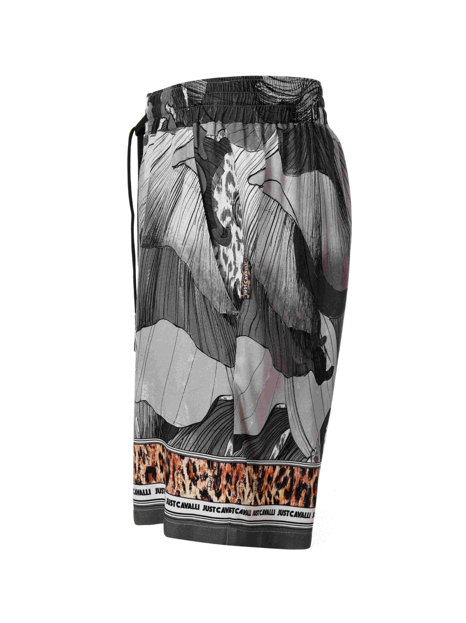Just Cavalli Shorts Grey Viscosa