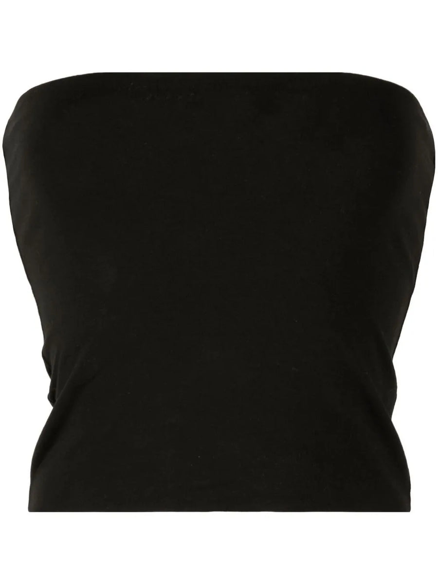 Brunello Cucinelli Cotton 93% bandeau top in black