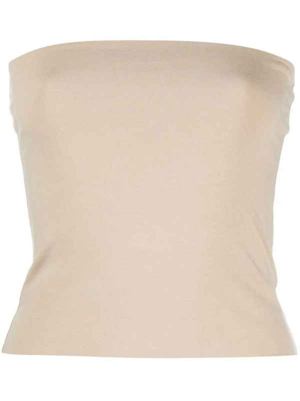 Brunello Cucinelli Cotton 93% tank top in beige