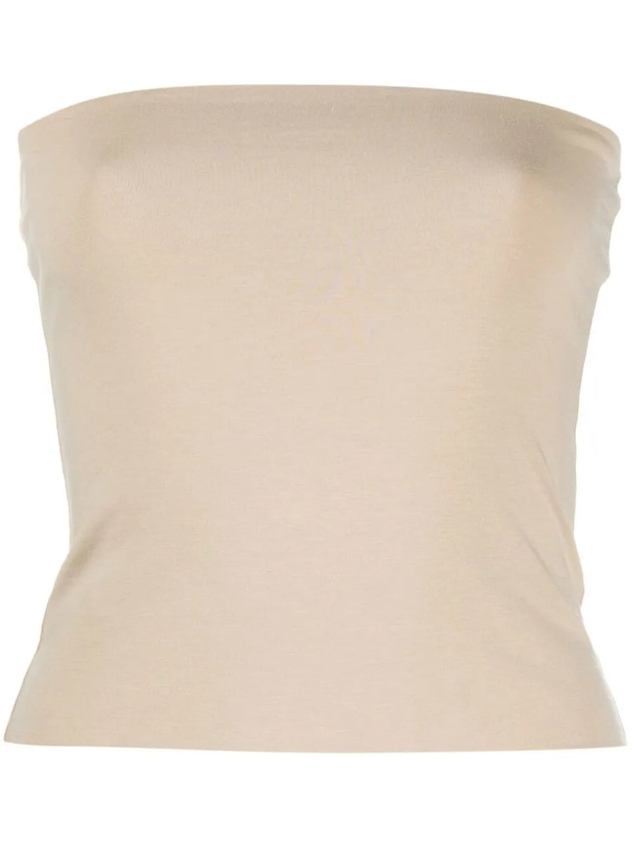 Brunello Cucinelli Cotton 93% tank top in beige