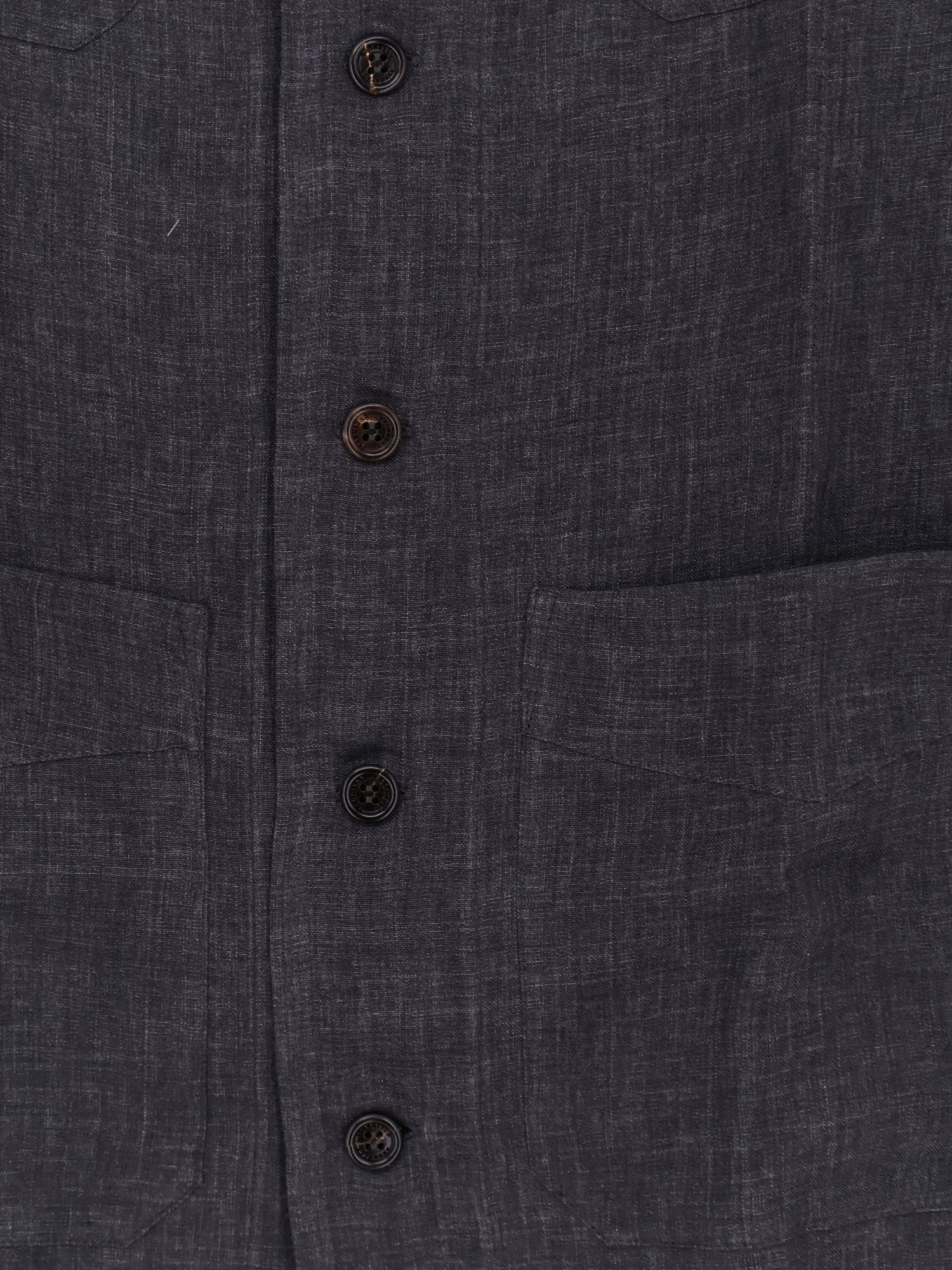 Brunello Cucinelli Shirts Anthracite Lino