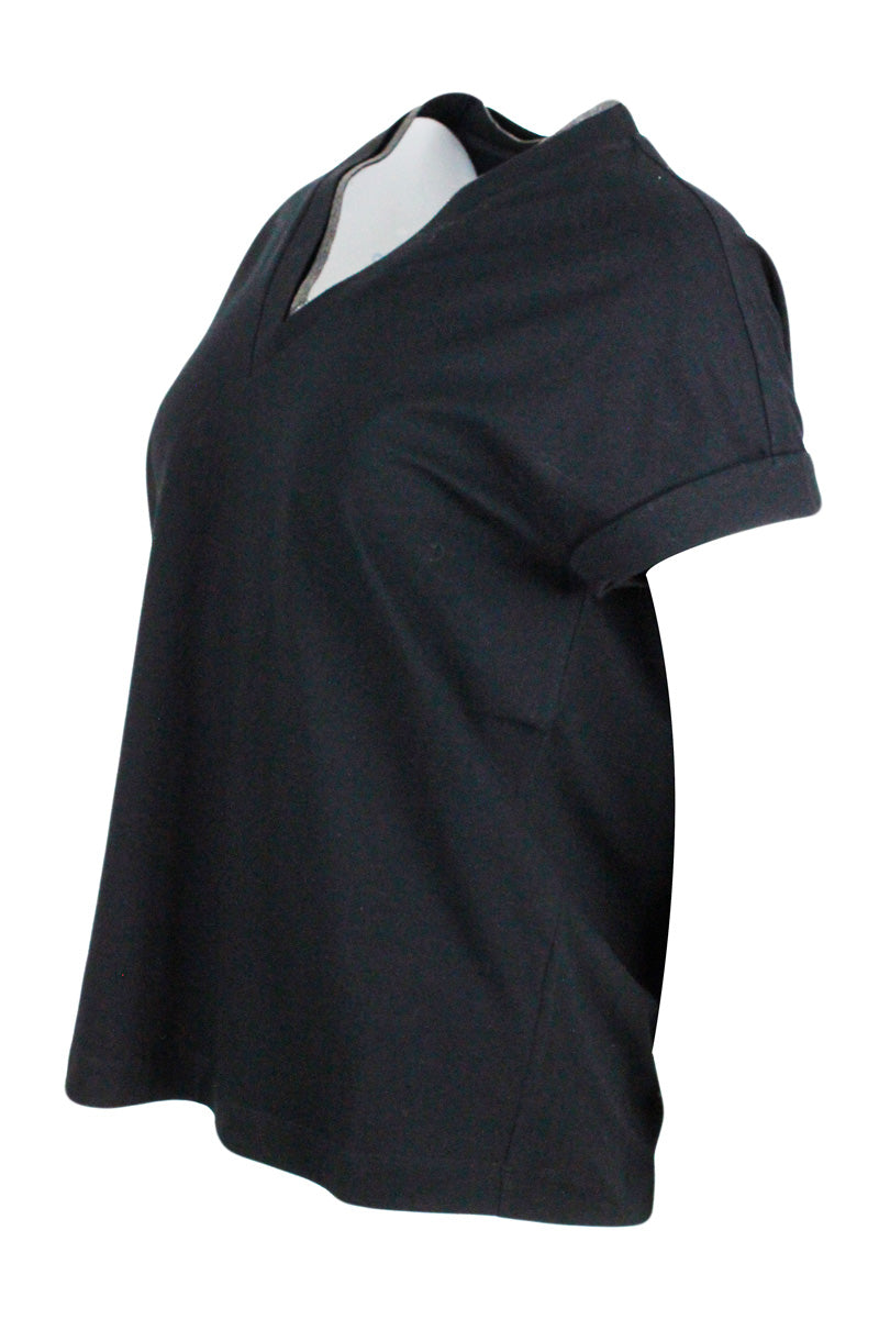 Brunello Cucinelli T-Shirts And Polos Black 93co 7ea