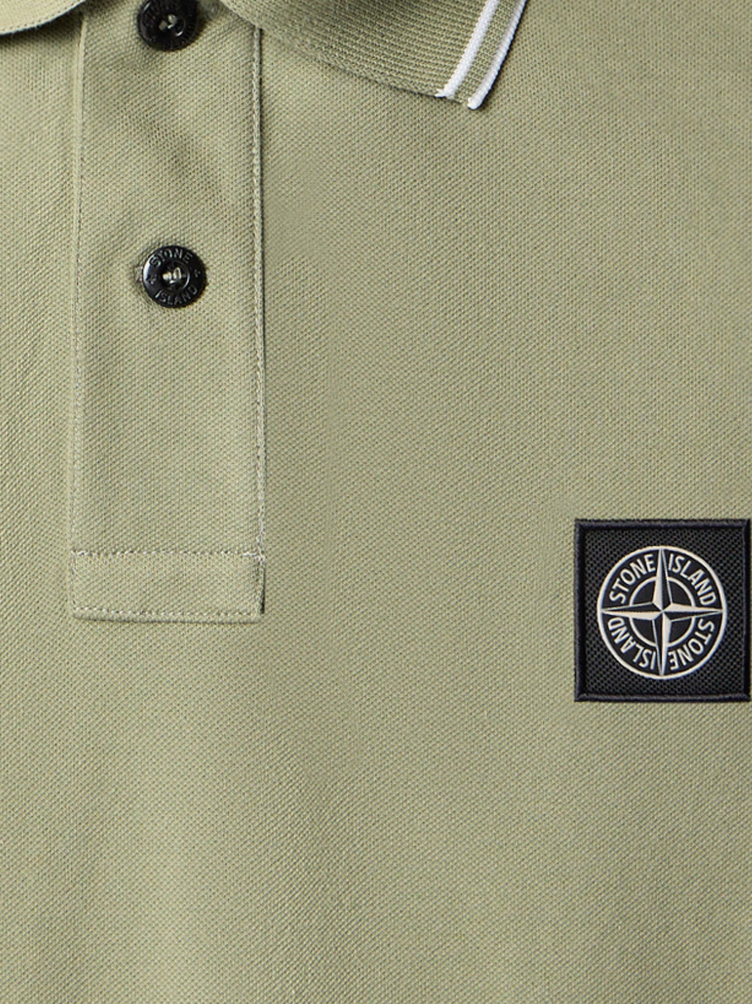 Stone Island T-shirts and Polos Military Green Cotone Organico Elastan
