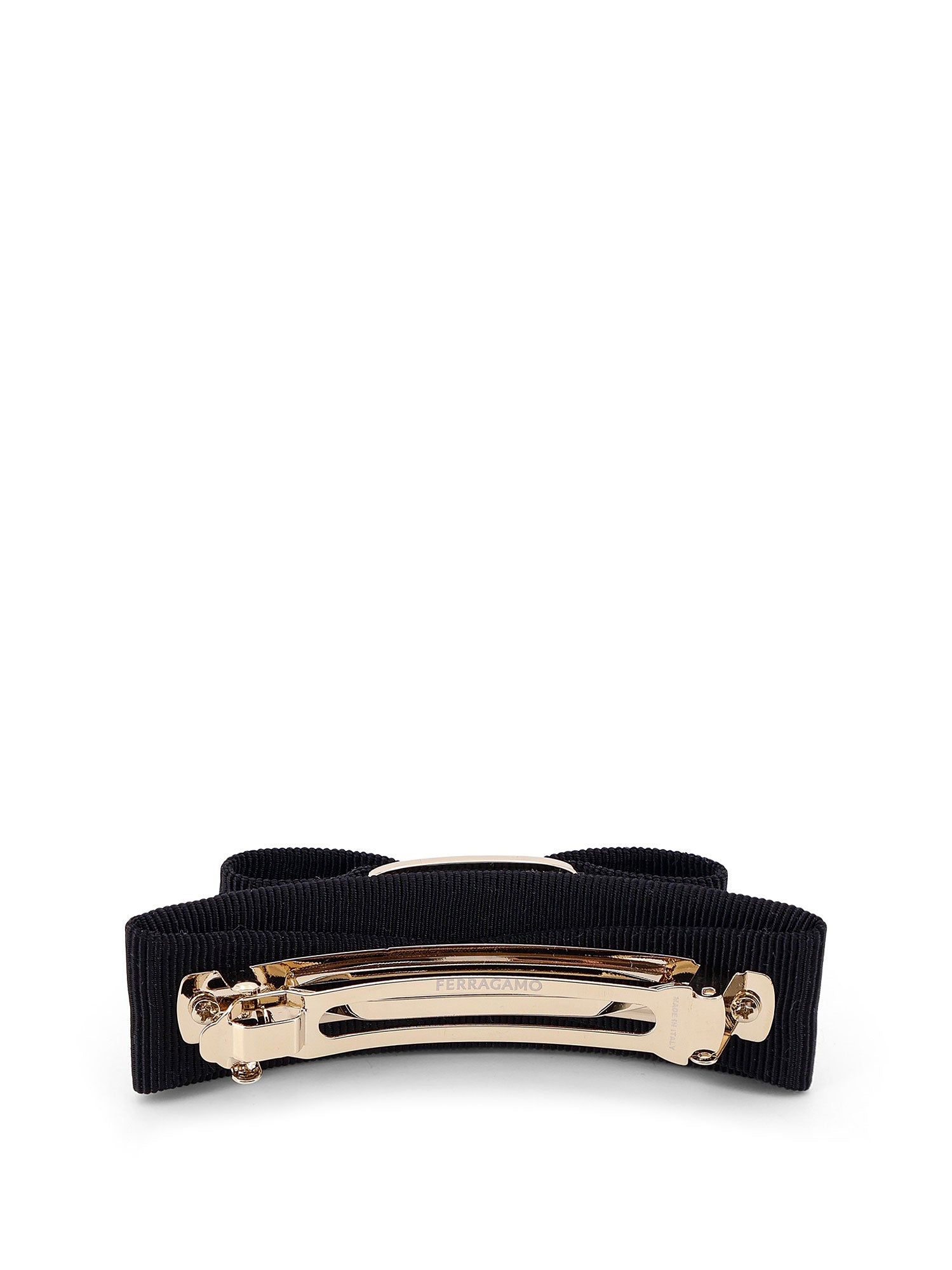 Ferragamo Accessories Black Cotone/metallo