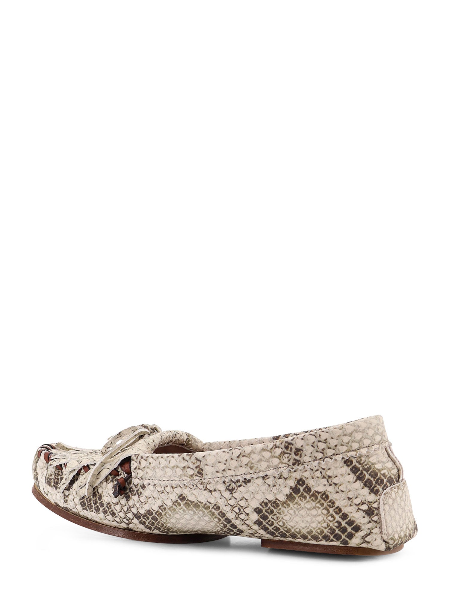 Paris Texas Flat shoes Natural Pelle