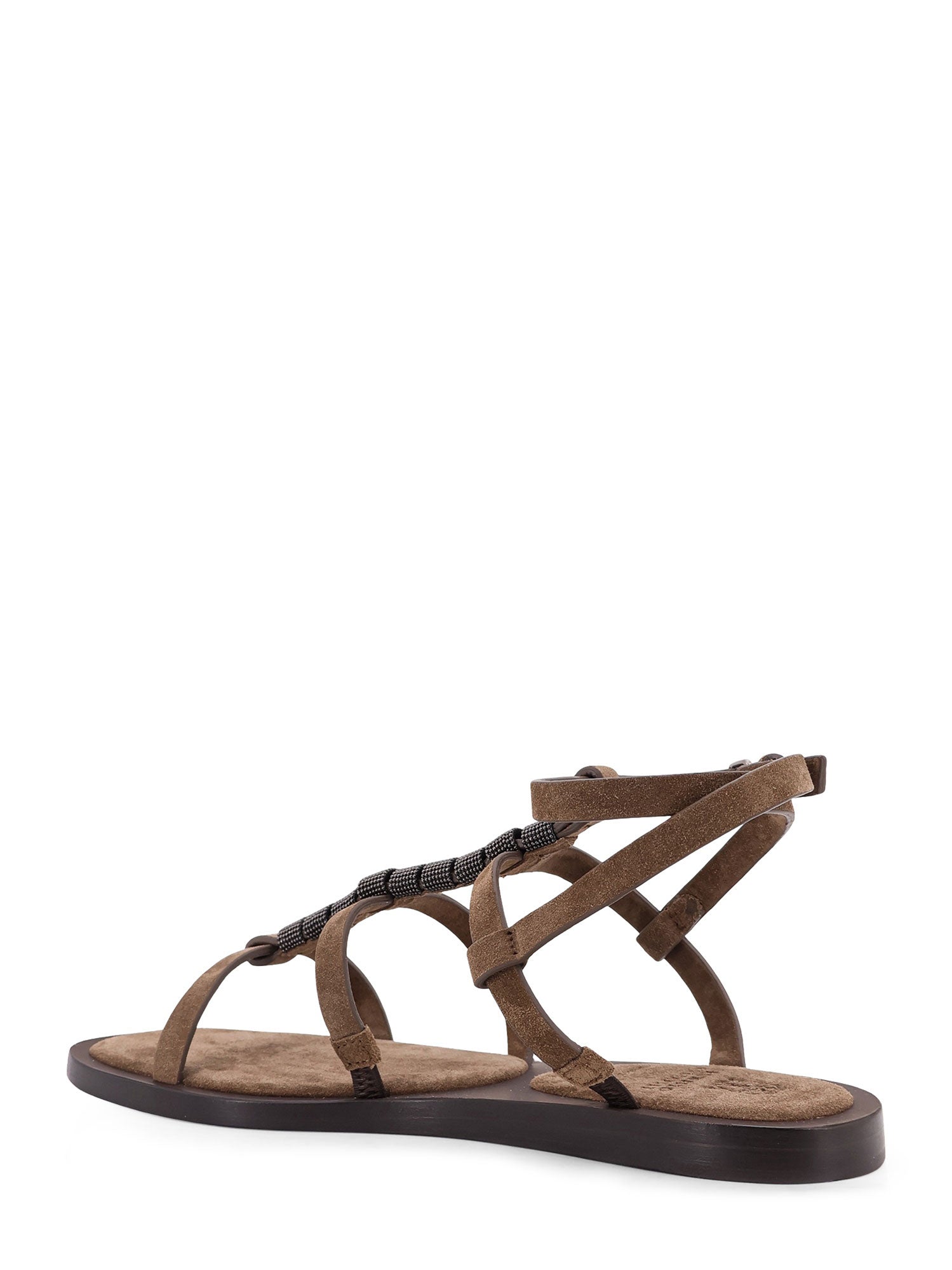 Brunello Cucinelli Sandals Summer Peat Pelle