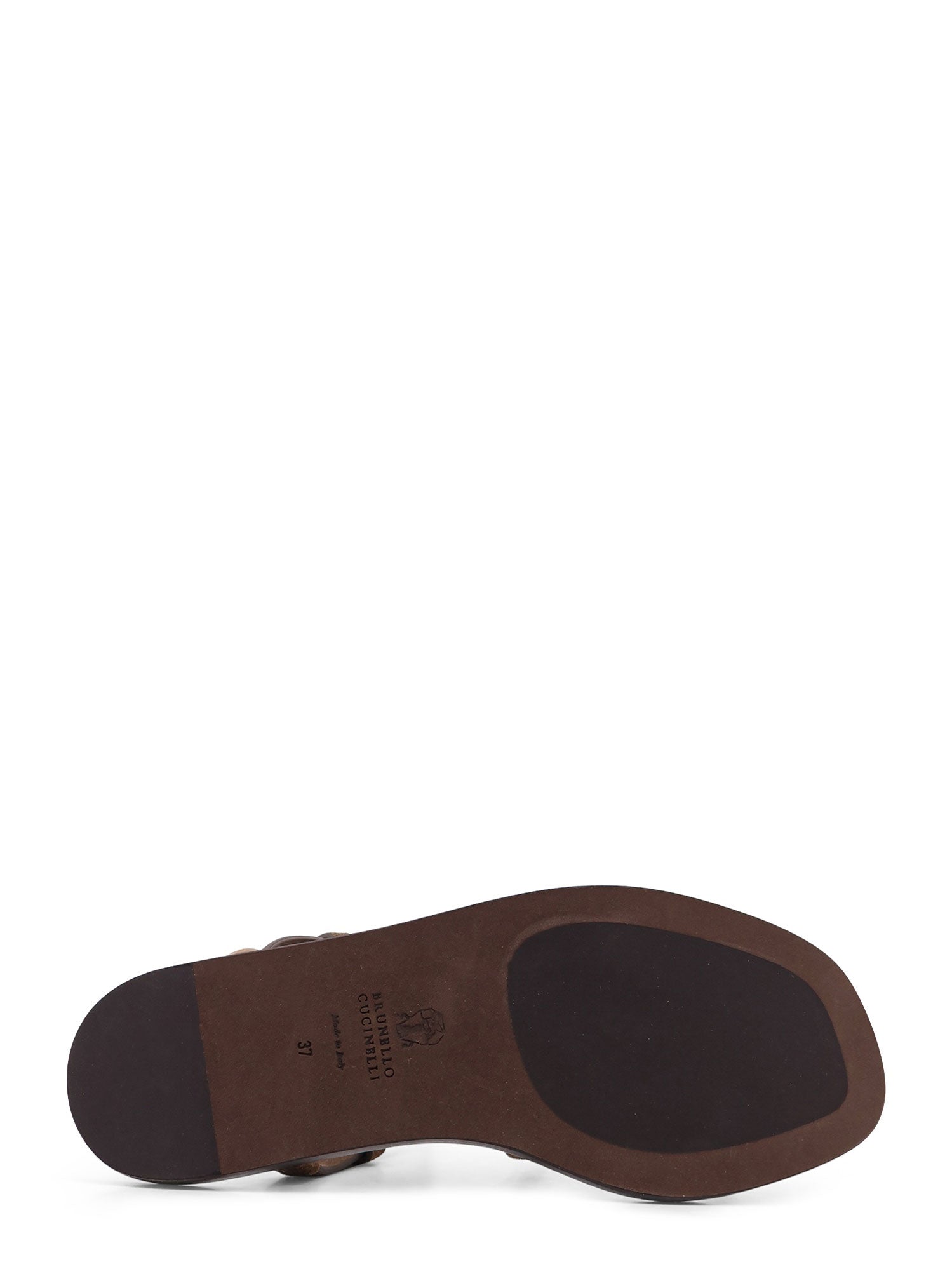 Brunello Cucinelli Sandals Summer Peat Pelle