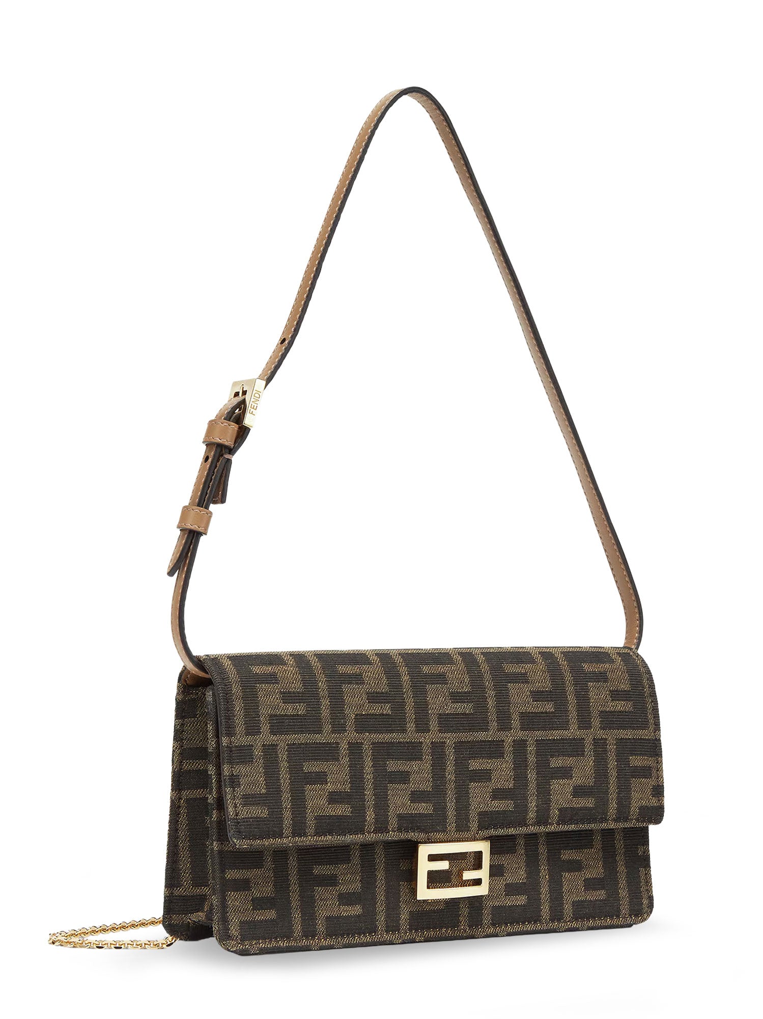 Fendi Bags Tabacco Moro O.soft Tessuto Ff