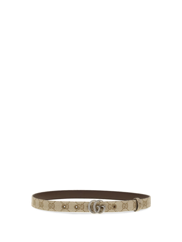 Belt Gg Marmont Vintage Sand Fabric