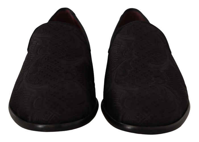 Dolce & Gabbana 51% Viscose 44% Cotton 3% Silk 2% Polyester loafer in black — view 2