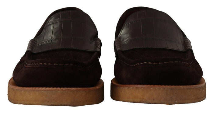 Dolce & Gabbana 26% Crocodile loafer in brown — view 2