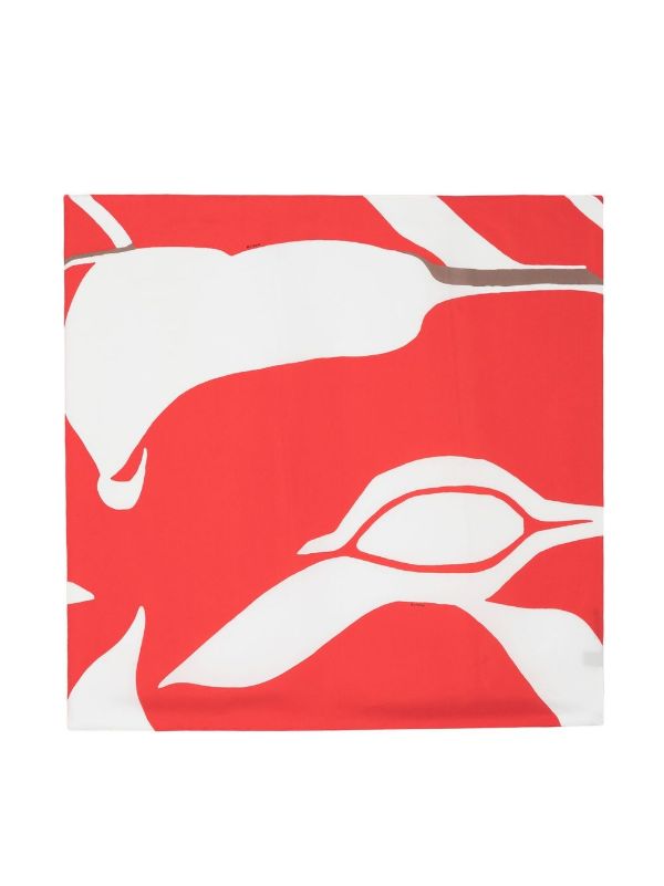 Kiton Silk 100% scarf in red