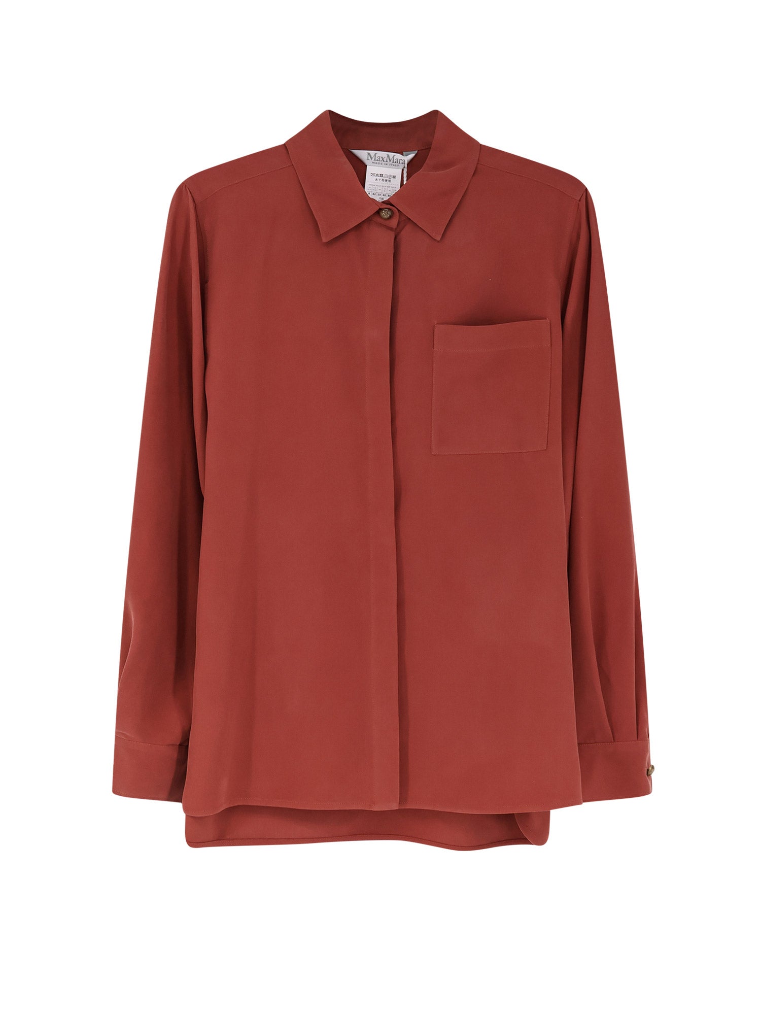Max Mara Shirts Terracotta Seta