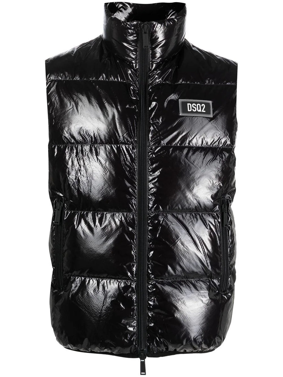 Dsquared2 Outer: Polyamide 100% padded vest in black