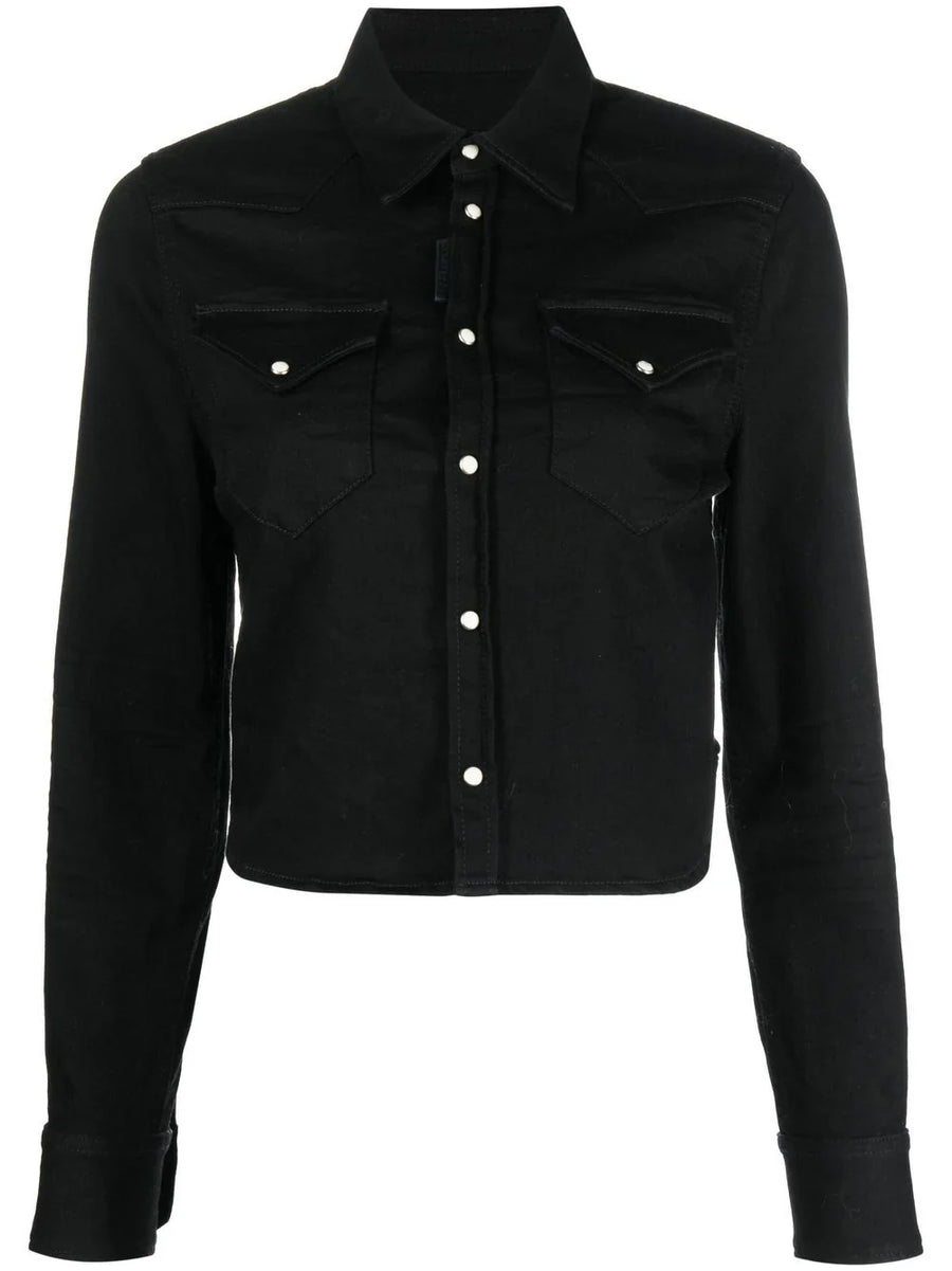 Dsquared2 Cotton 90% shirt in black