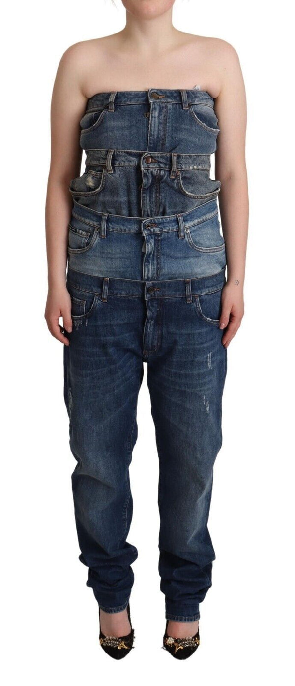 Dolce & Gabbana 100% Cotton jumpsuit in blue