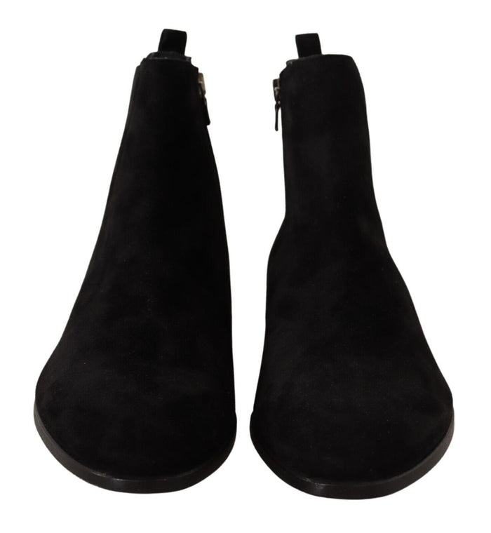 Dolce & Gabbana 100% Suede Leather boot in black — view 2