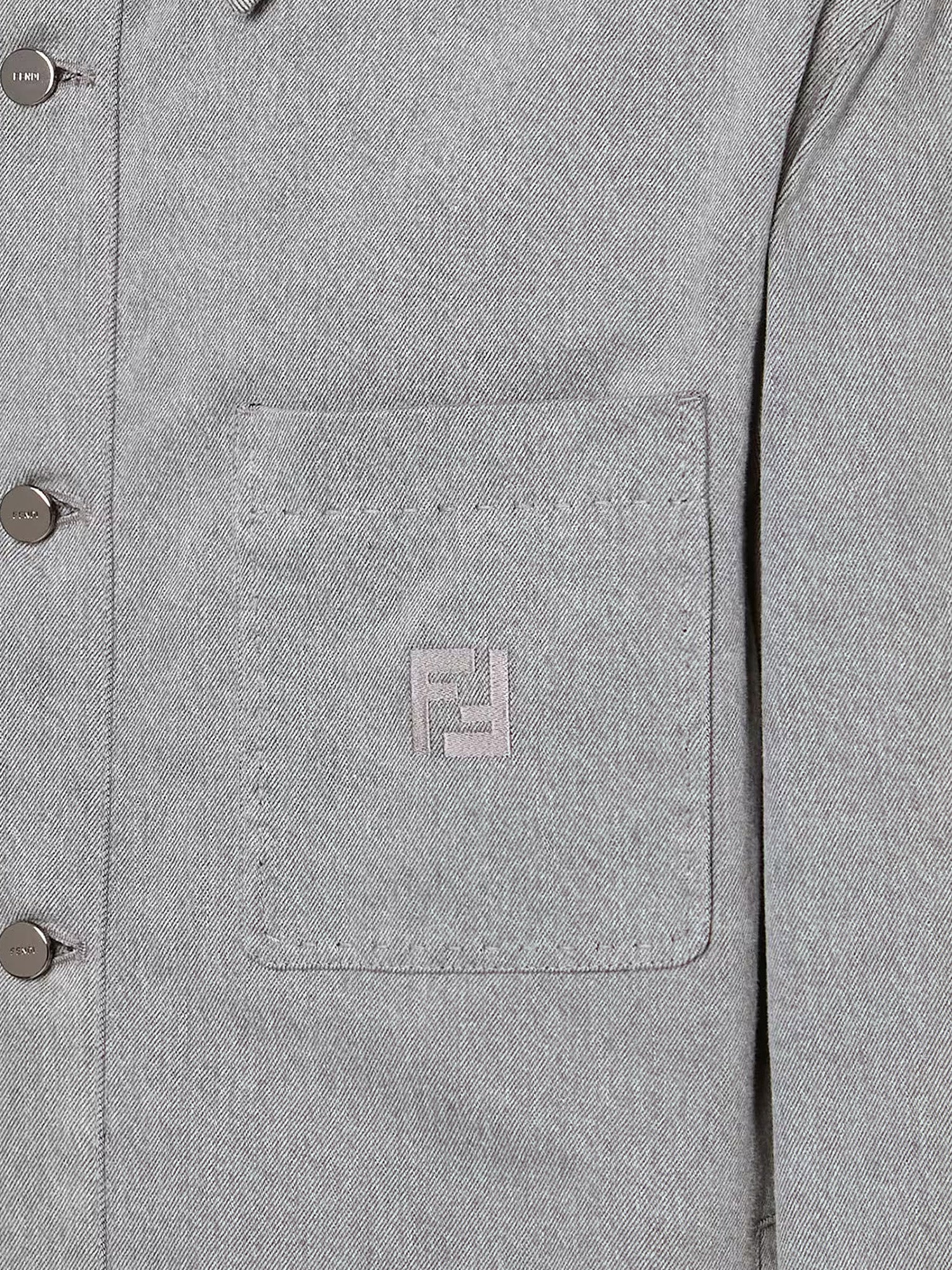 Fendi Jackets Grey Cotone