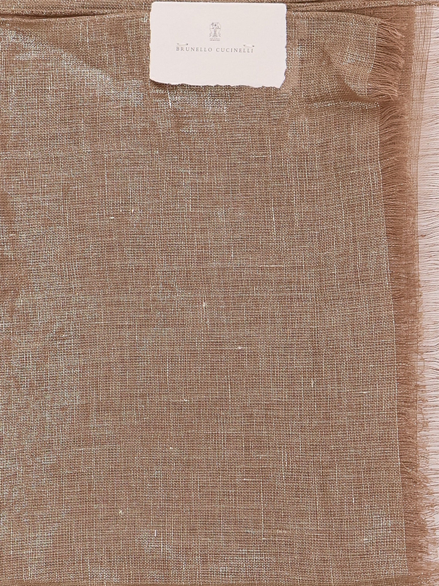 Brunello Cucinelli Scarfs Brown Lino