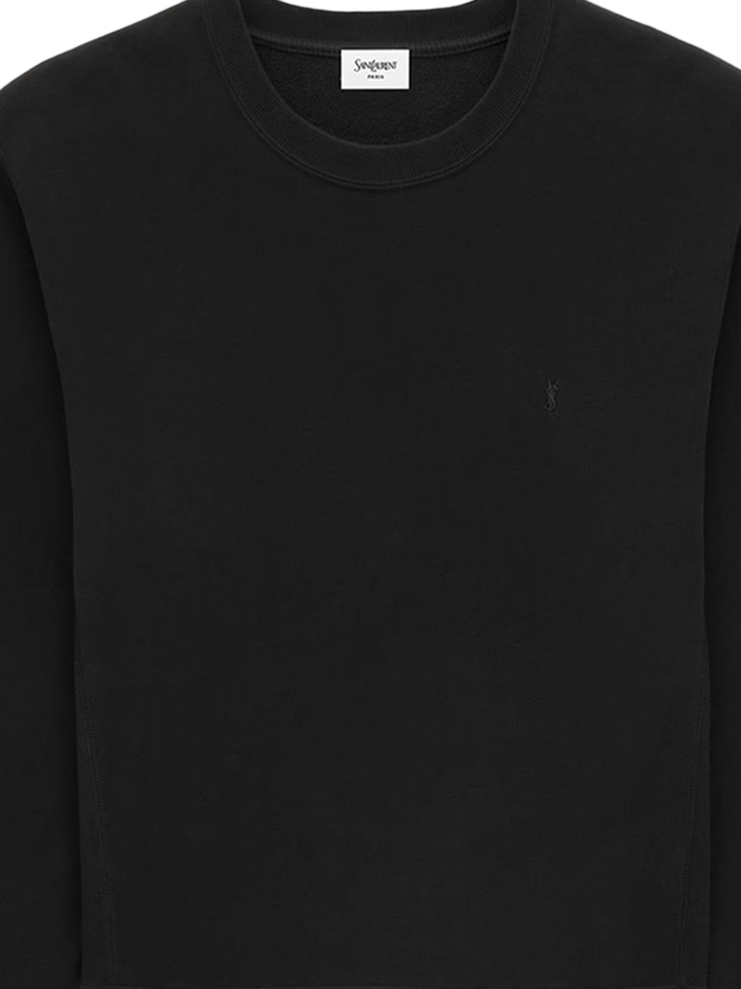 Saint Laurent Sweaters Black Cotone Elastan