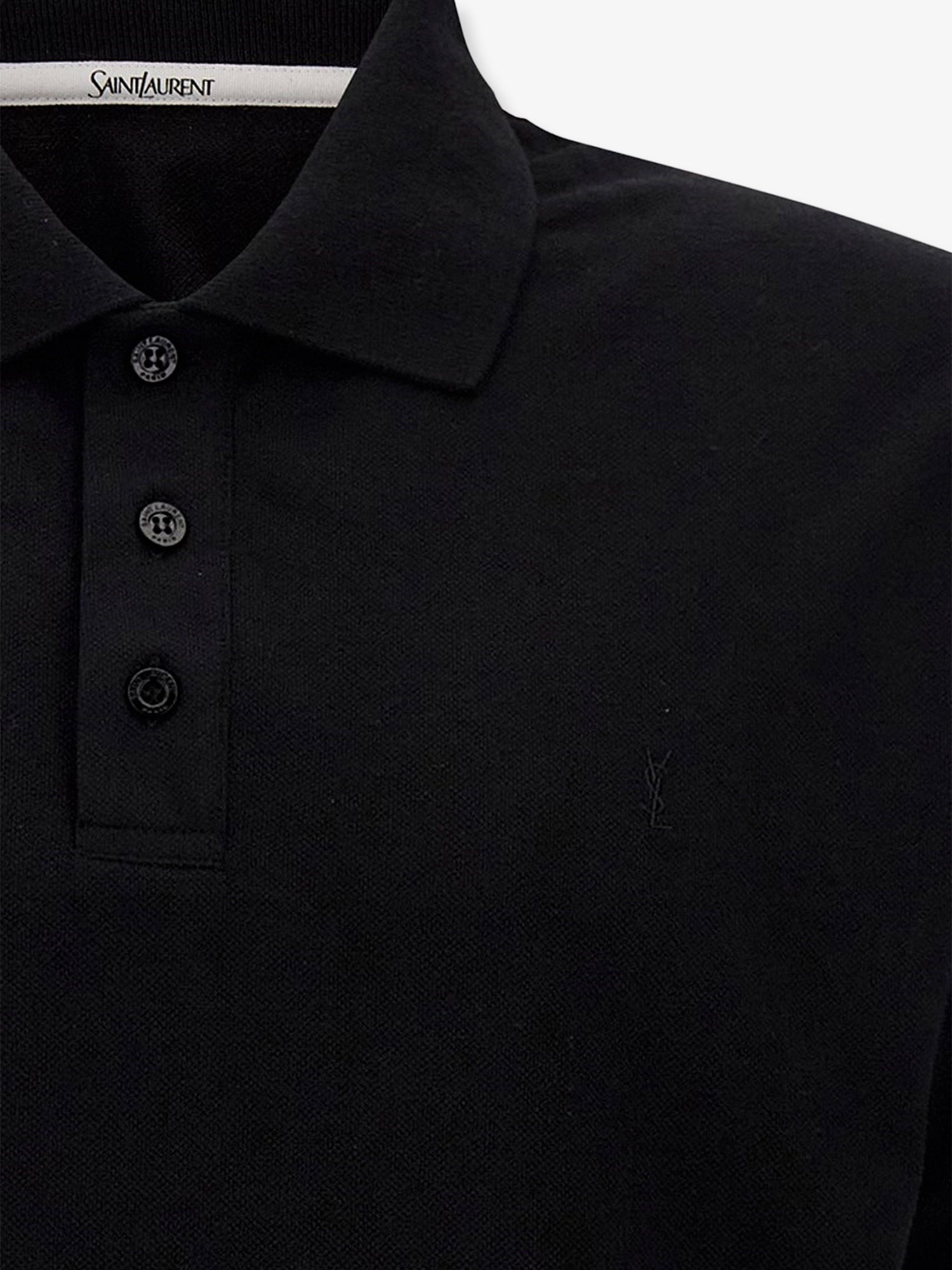 Saint Laurent T-shirts and Polos Black Cotone Poliestere