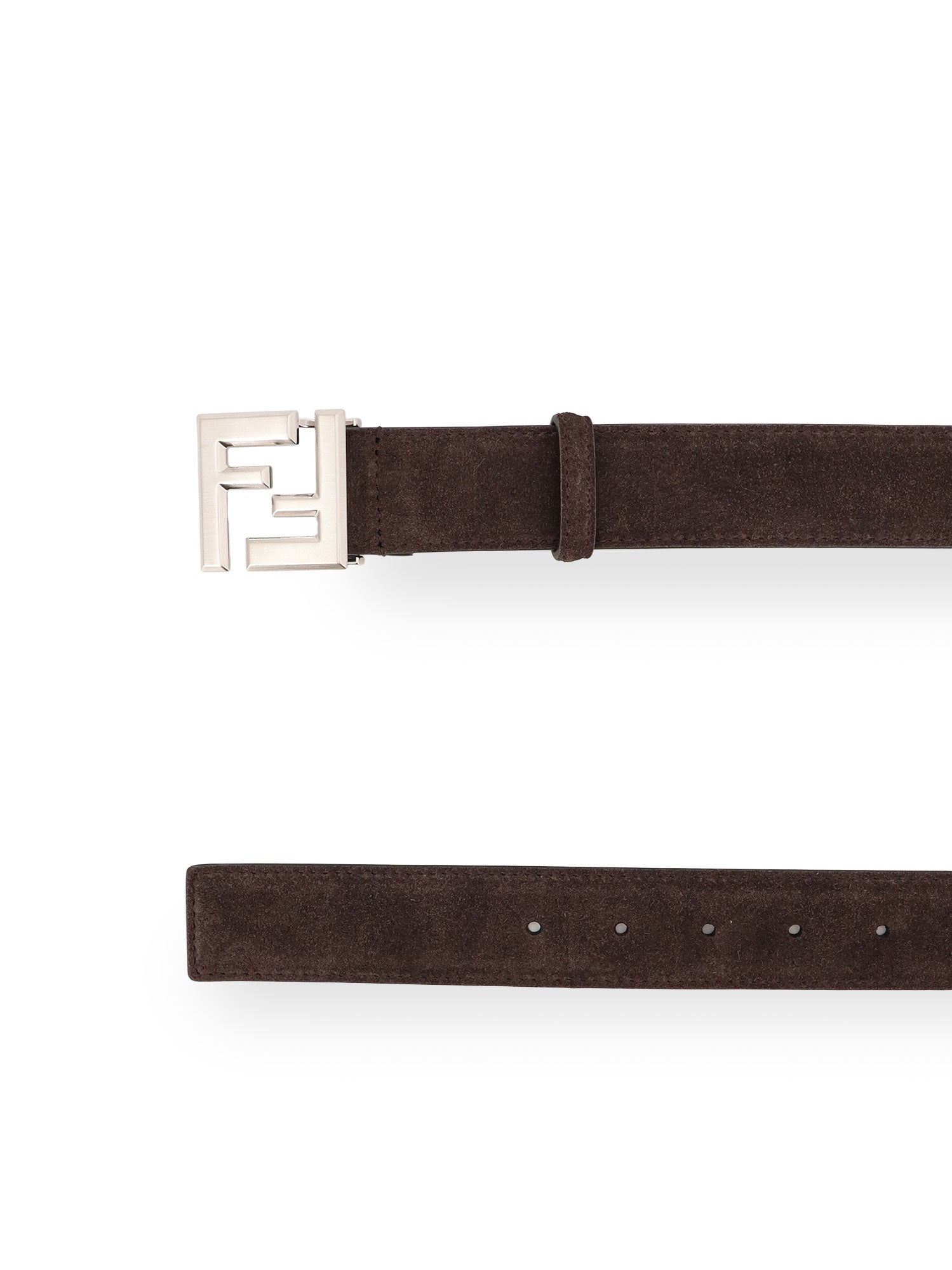 Fendi Belts Moka+ebano+p/p Sat Suede/pelle