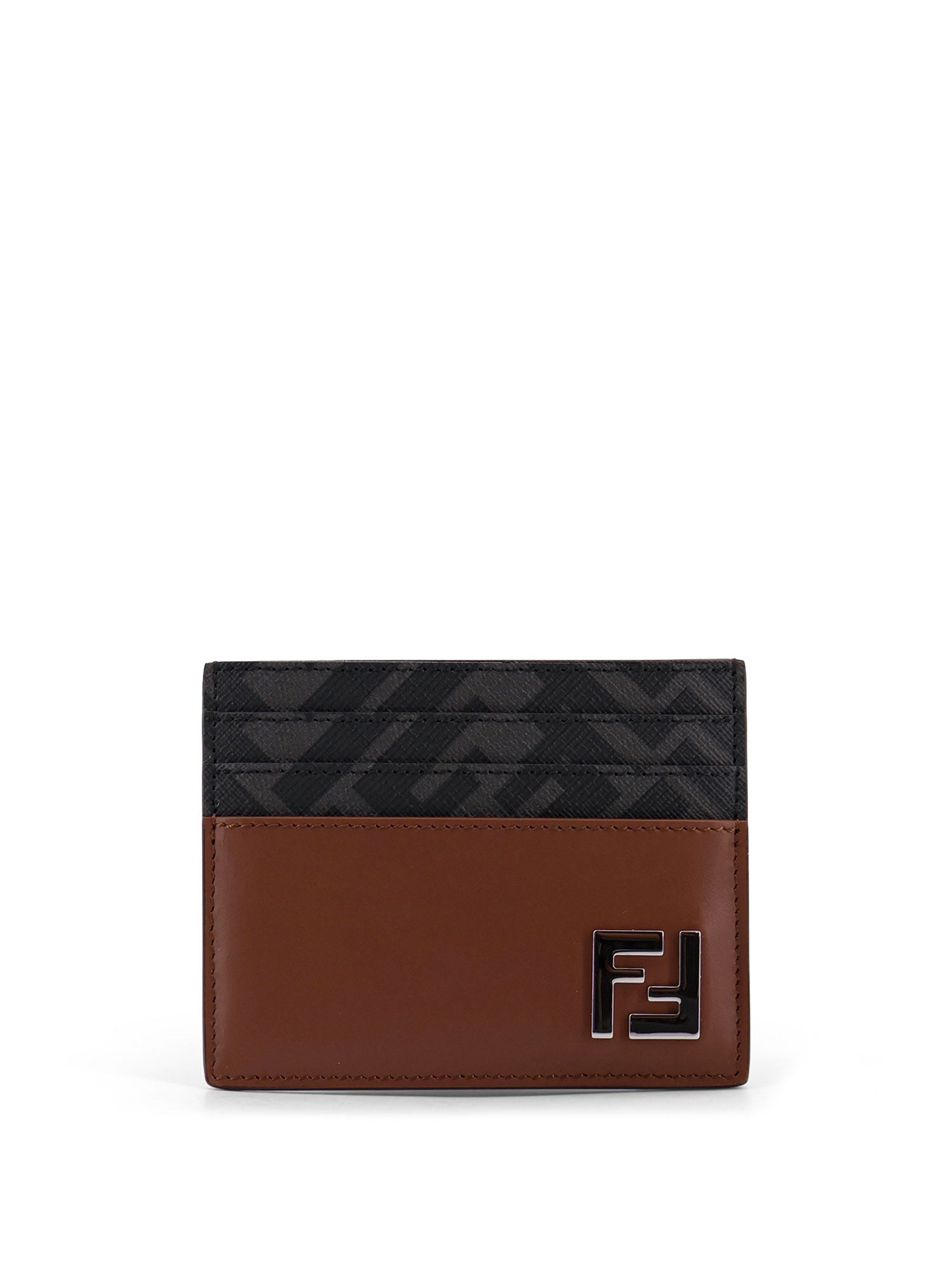 Fendi Wallets Durk Nut Pelle/tessuto Ff